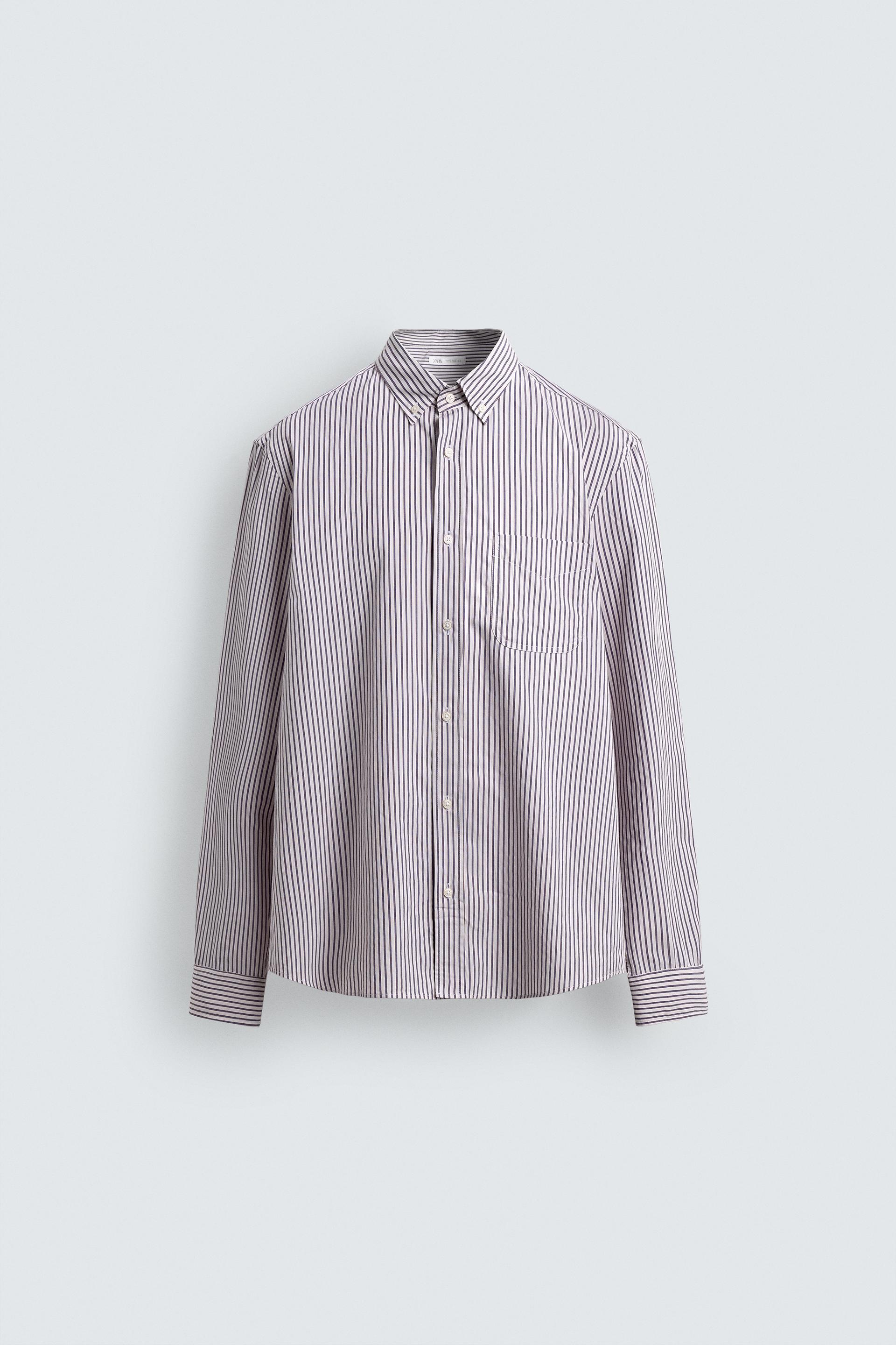 REGULAR FIT STRIPED SHIRT by ZARA
