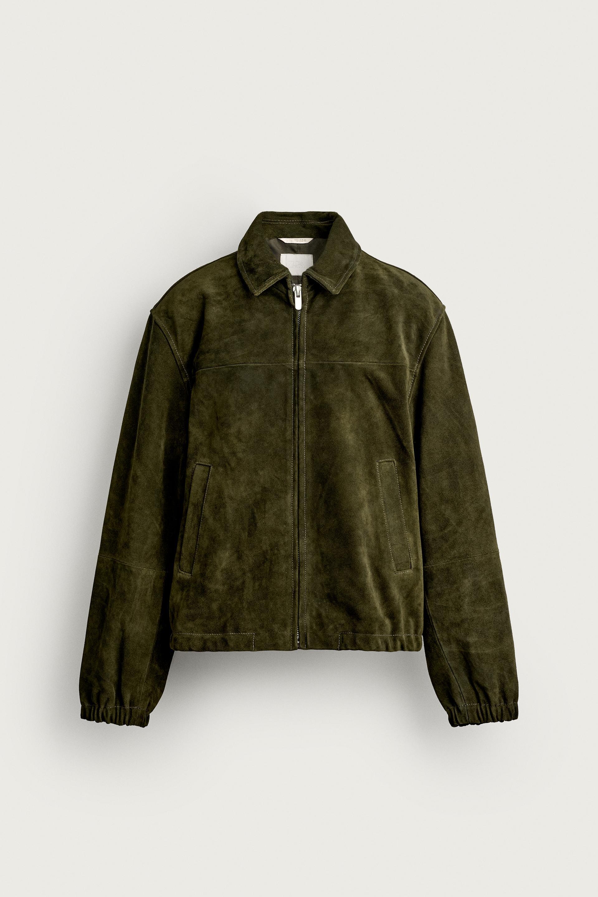 REGULAR FIT SUEDE JACKET by ZARA