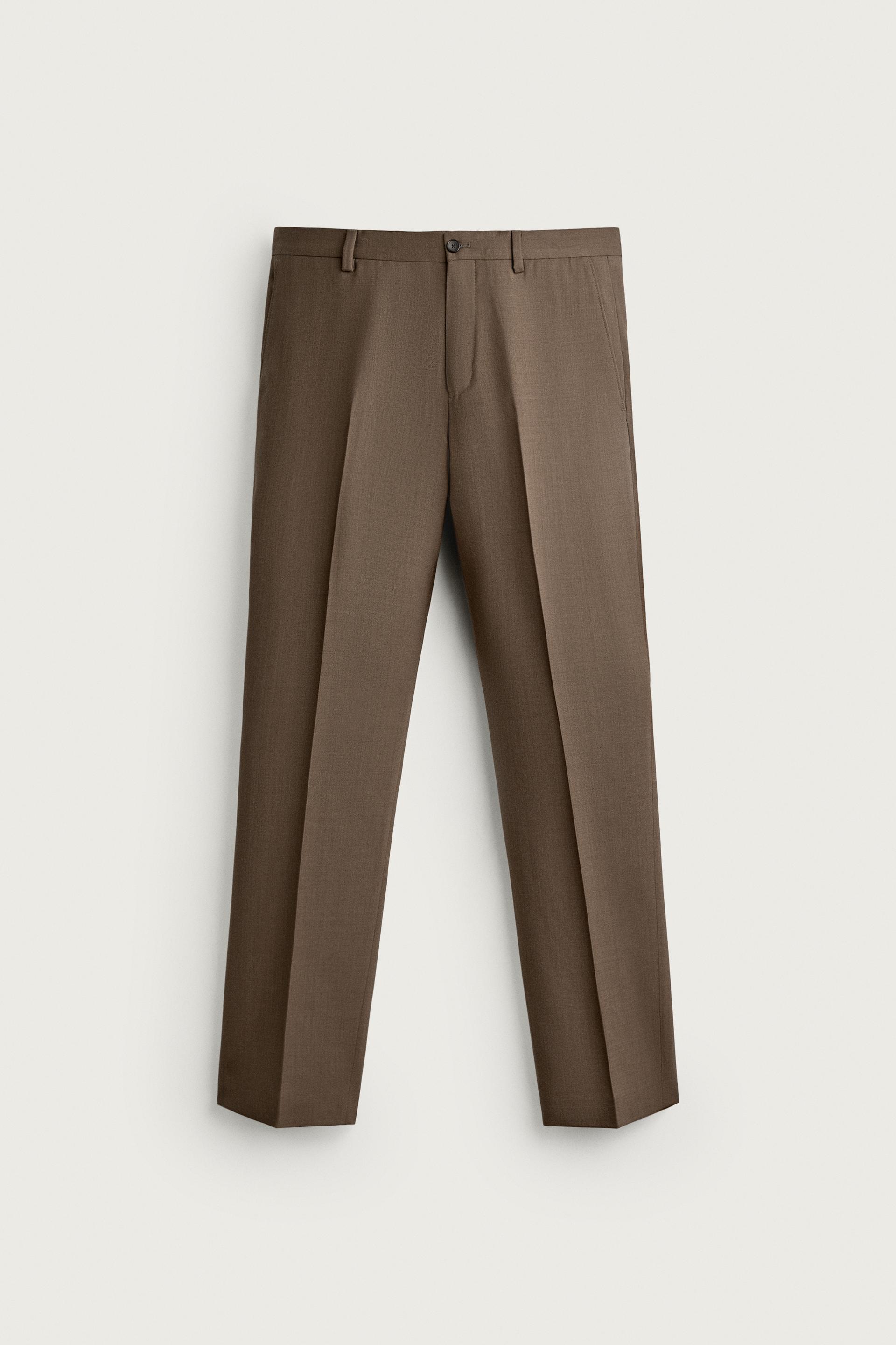 REGULAR FIT SUIT PANTS by ZARA