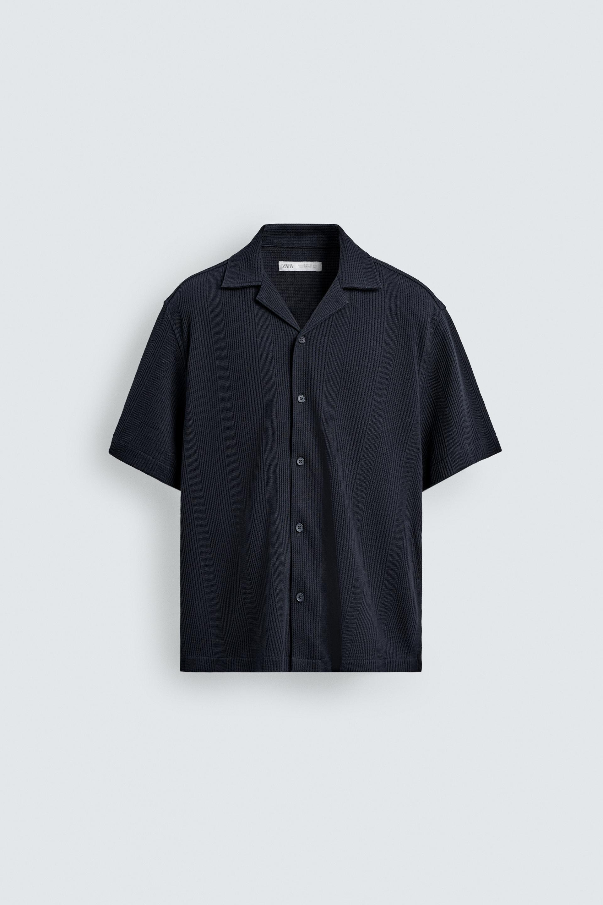 REGULAR FIT TEXTURED SHIRT by ZARA