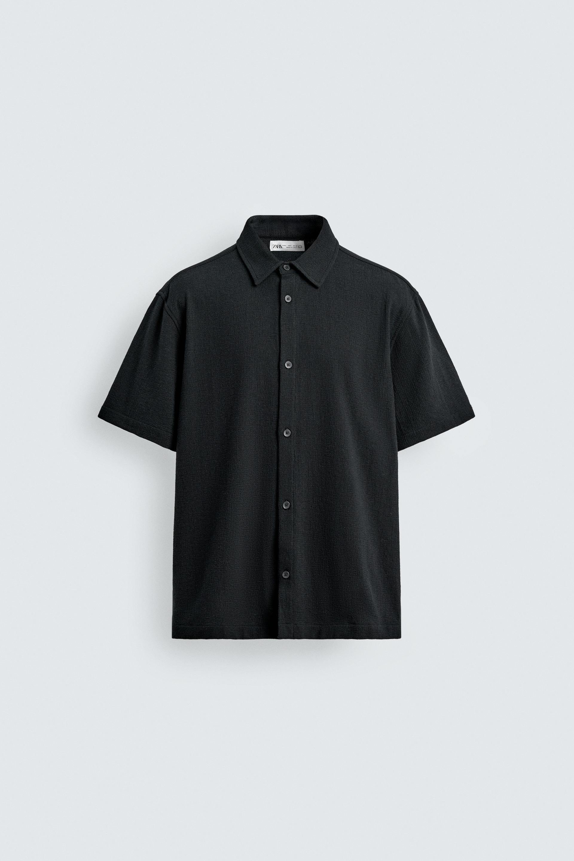 REGULAR FIT TEXTURED SHIRT by ZARA