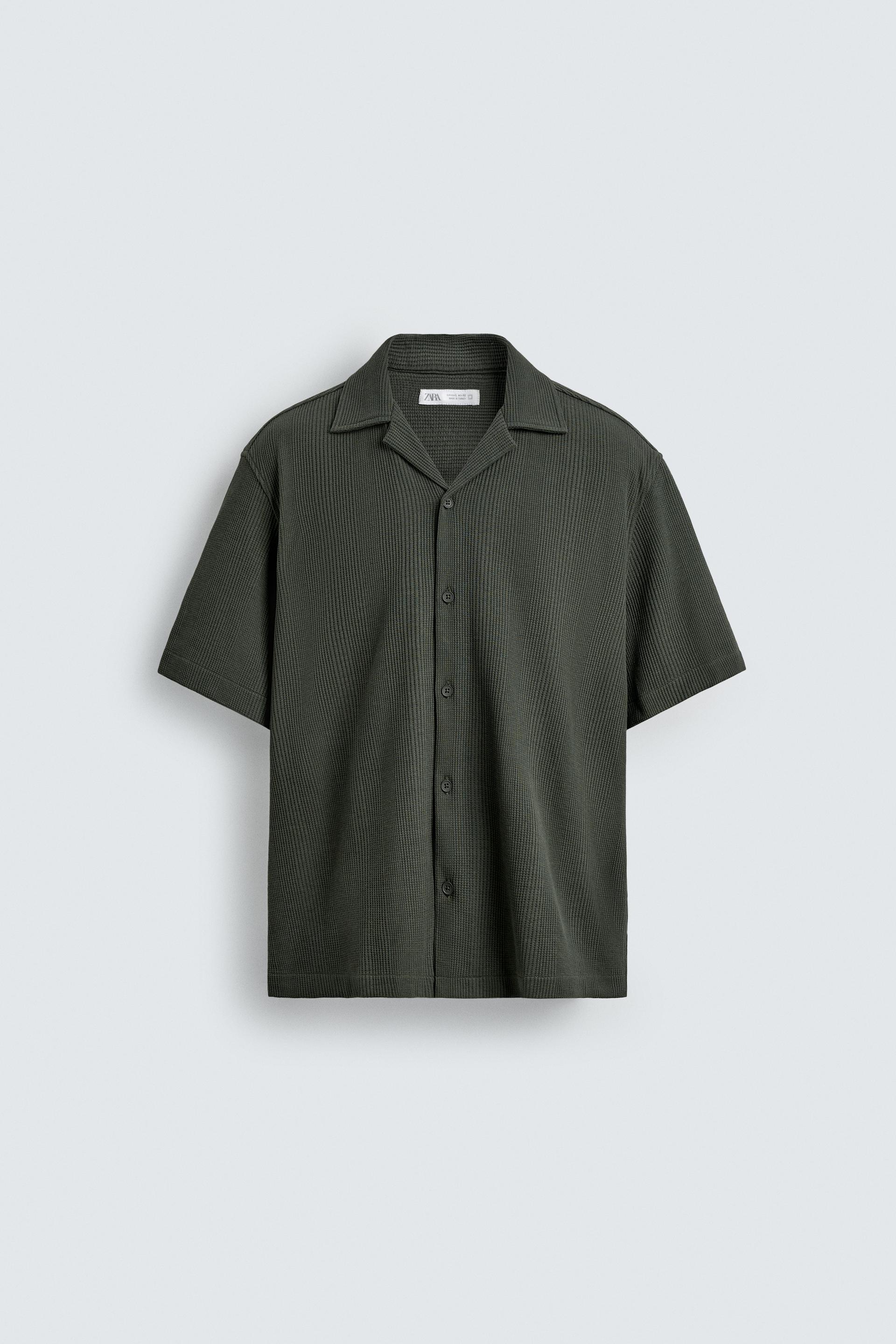REGULAR FIT TEXTURED SHIRT by ZARA