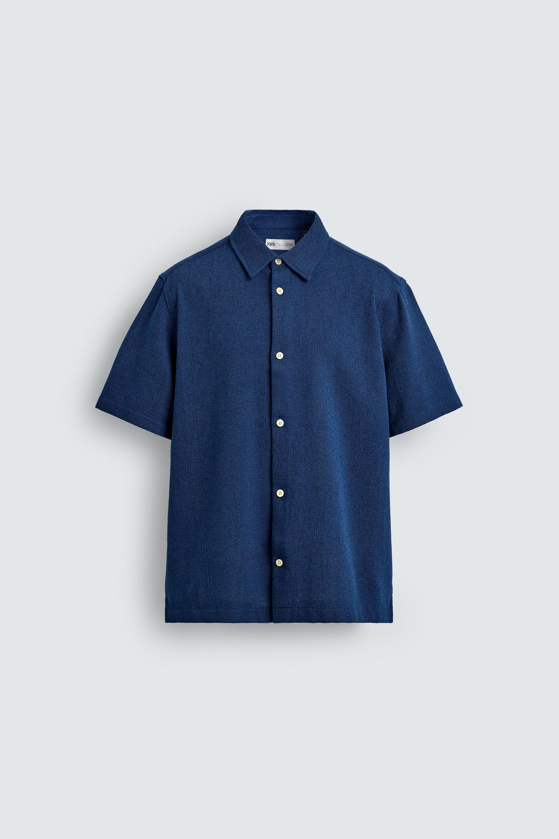 REGULAR FIT TEXTURED SHIRT by ZARA