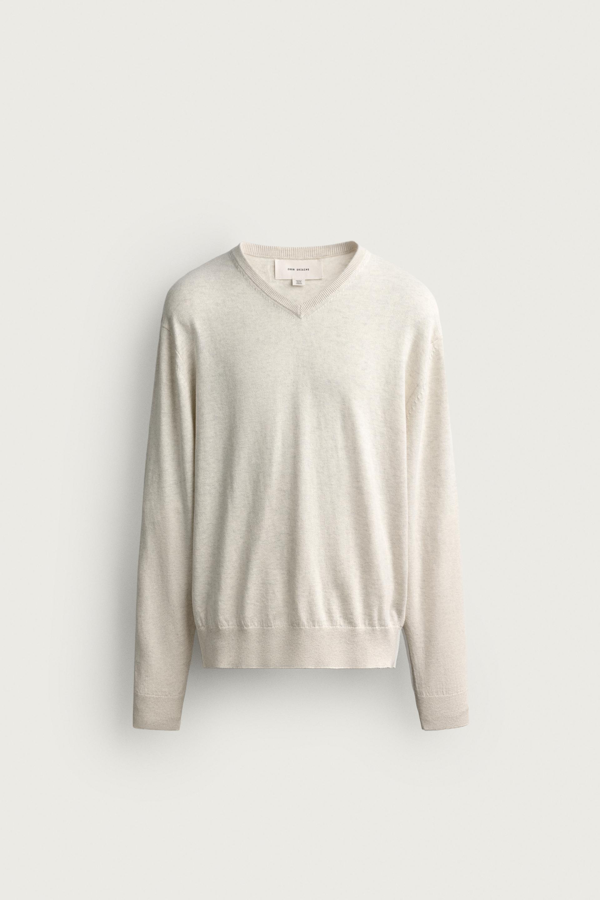 REGULAR FIT V-NECK JUMPER by ZARA