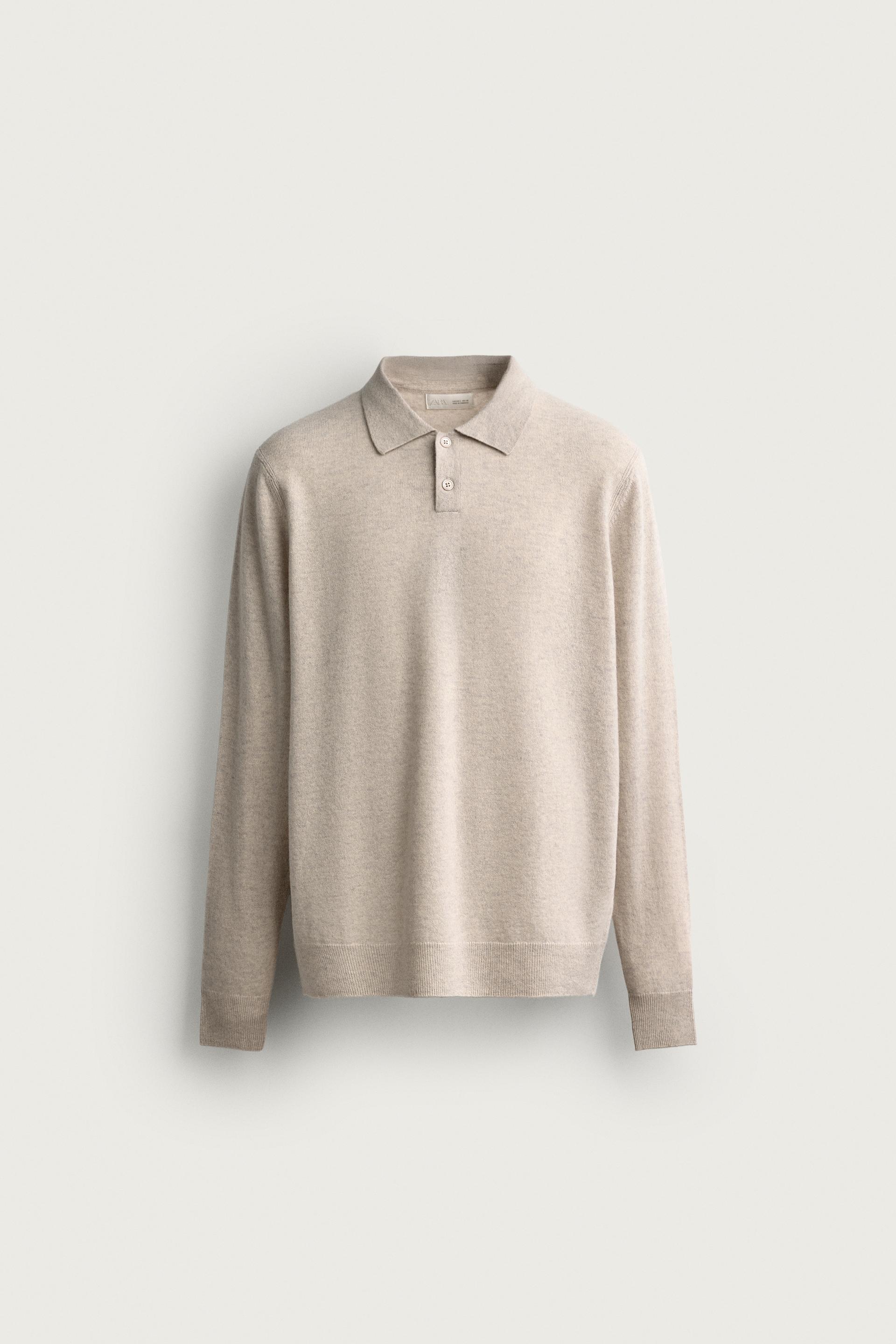 REGULAR FIT WOOL-BLEND KNIT POLO by ZARA