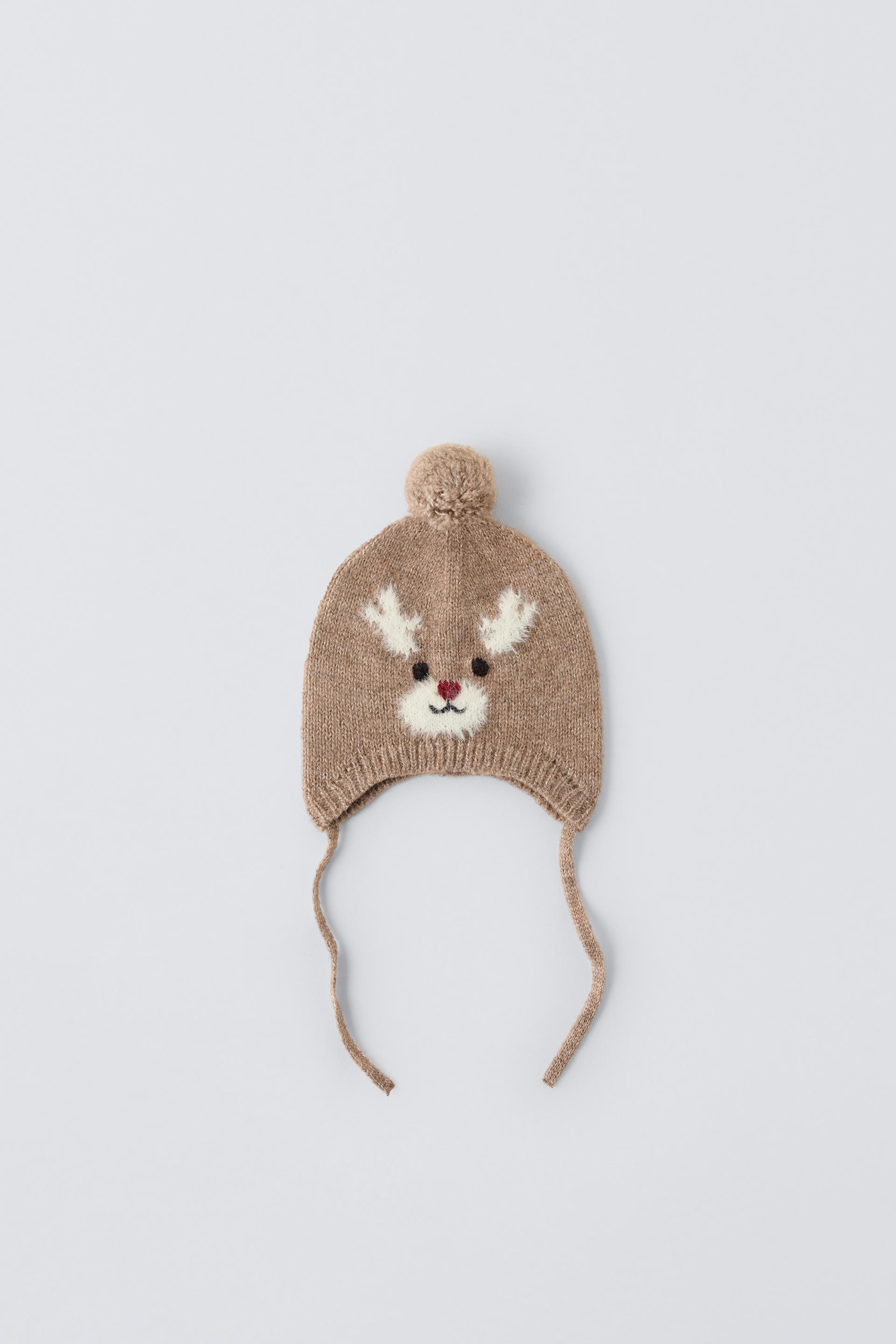 REINDEER KNIT HAT by ZARA