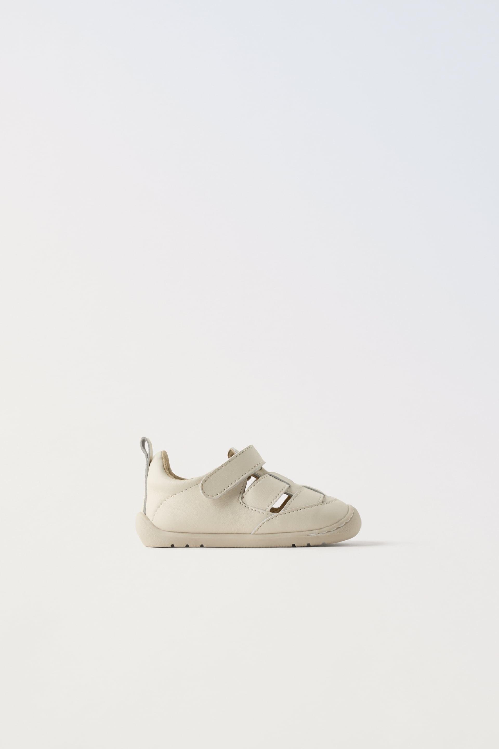 REINFORCED LEATHER CAGE SHOES by ZARA