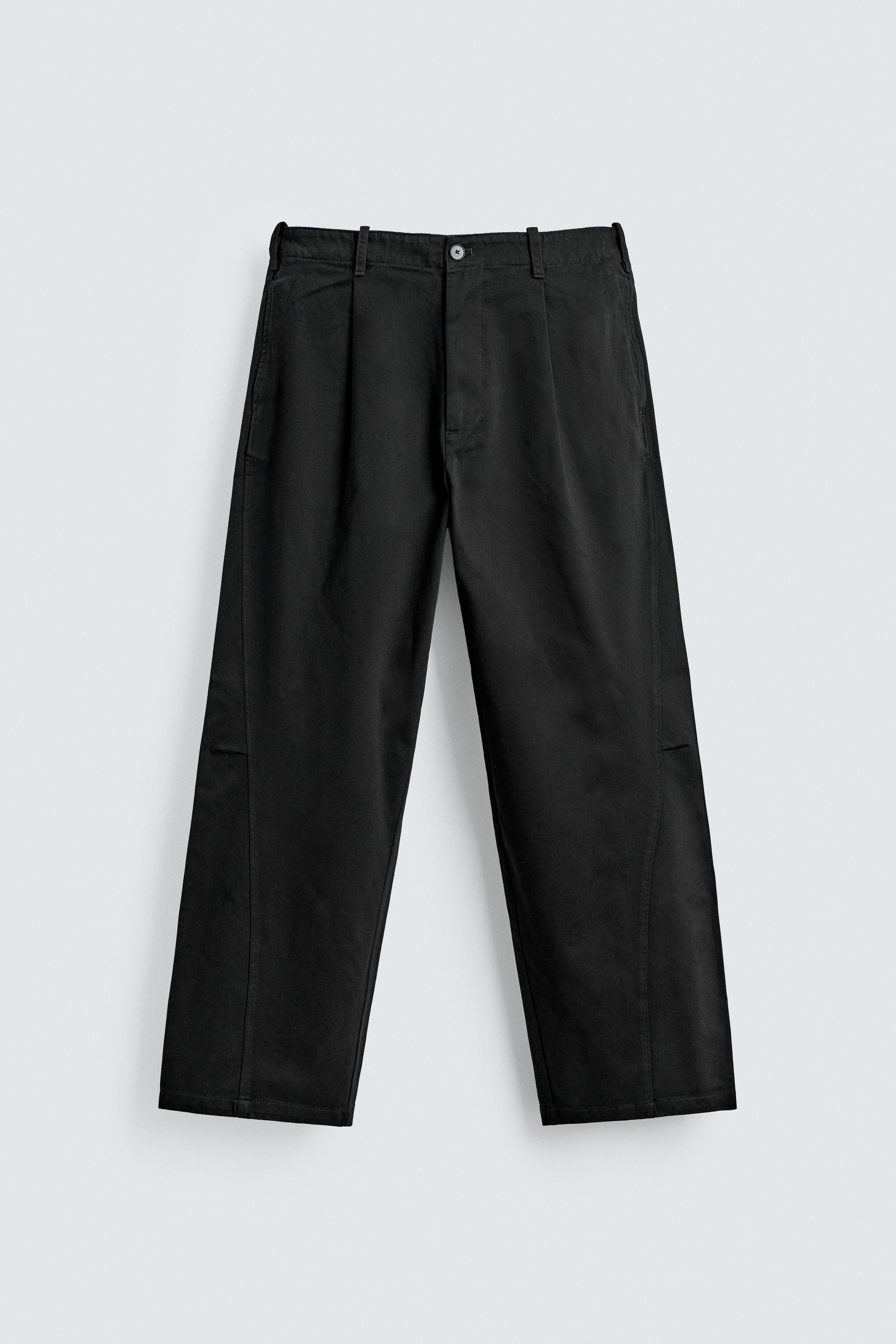 RELAXED BALLOON FIT PLEATED PANTS by ZARA