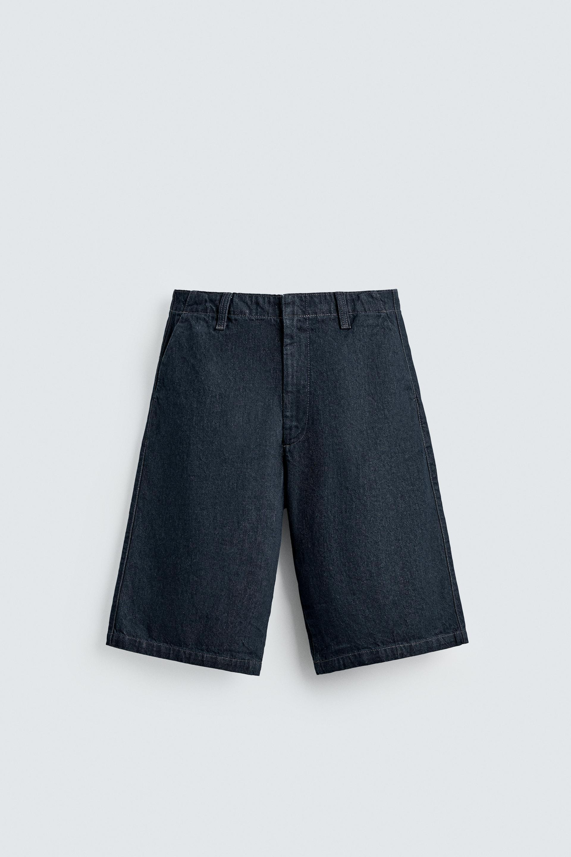 RELAXED FIT DENIM JORTS by ZARA