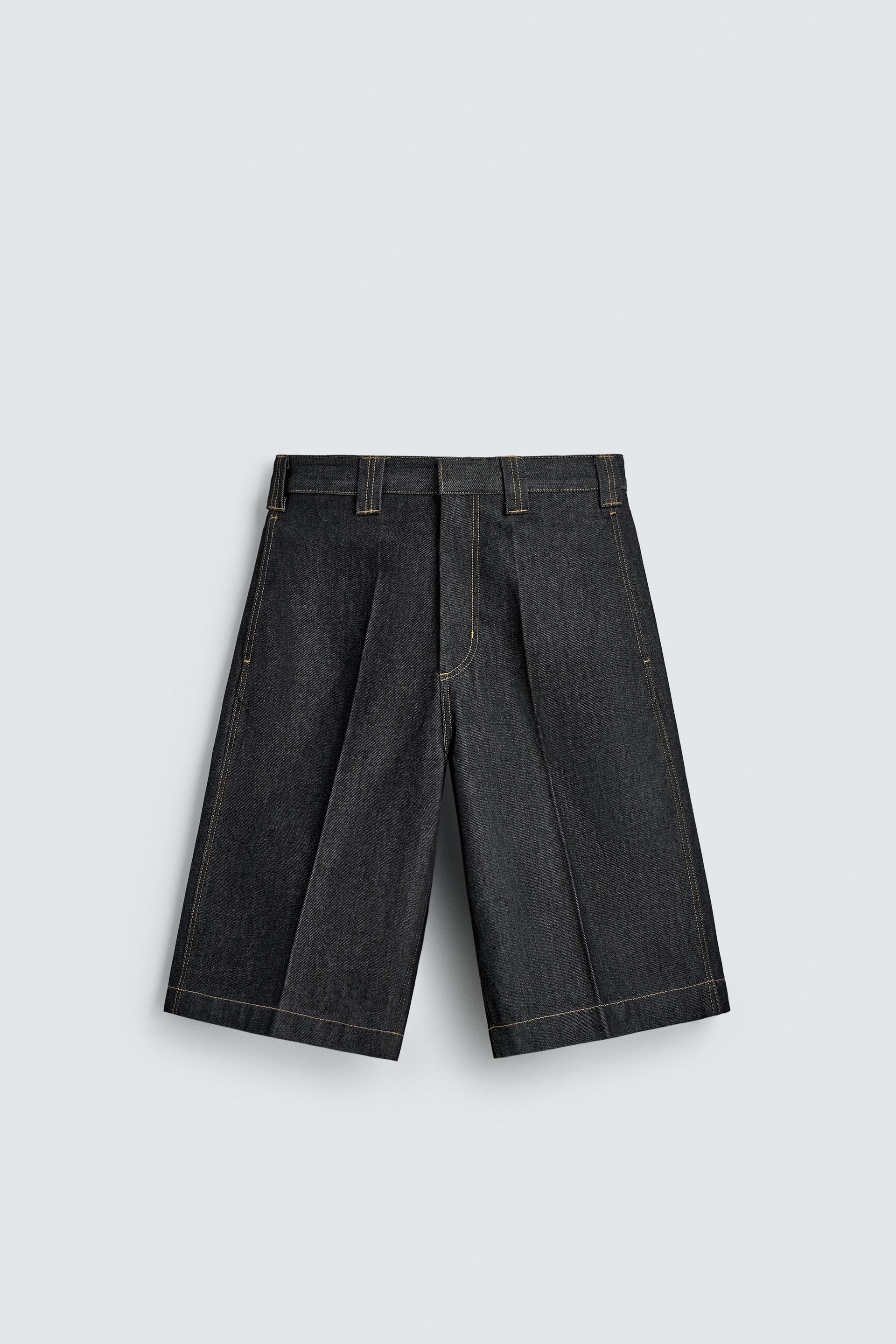 RELAXED FIT DENIM JORTS by ZARA