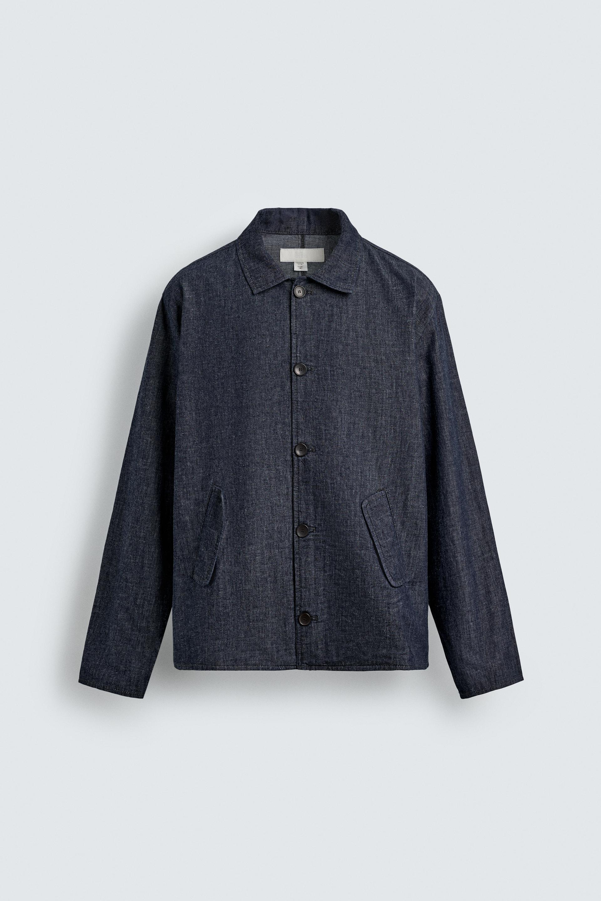 RELAXED FIT DENIM OVERSHIRT by ZARA