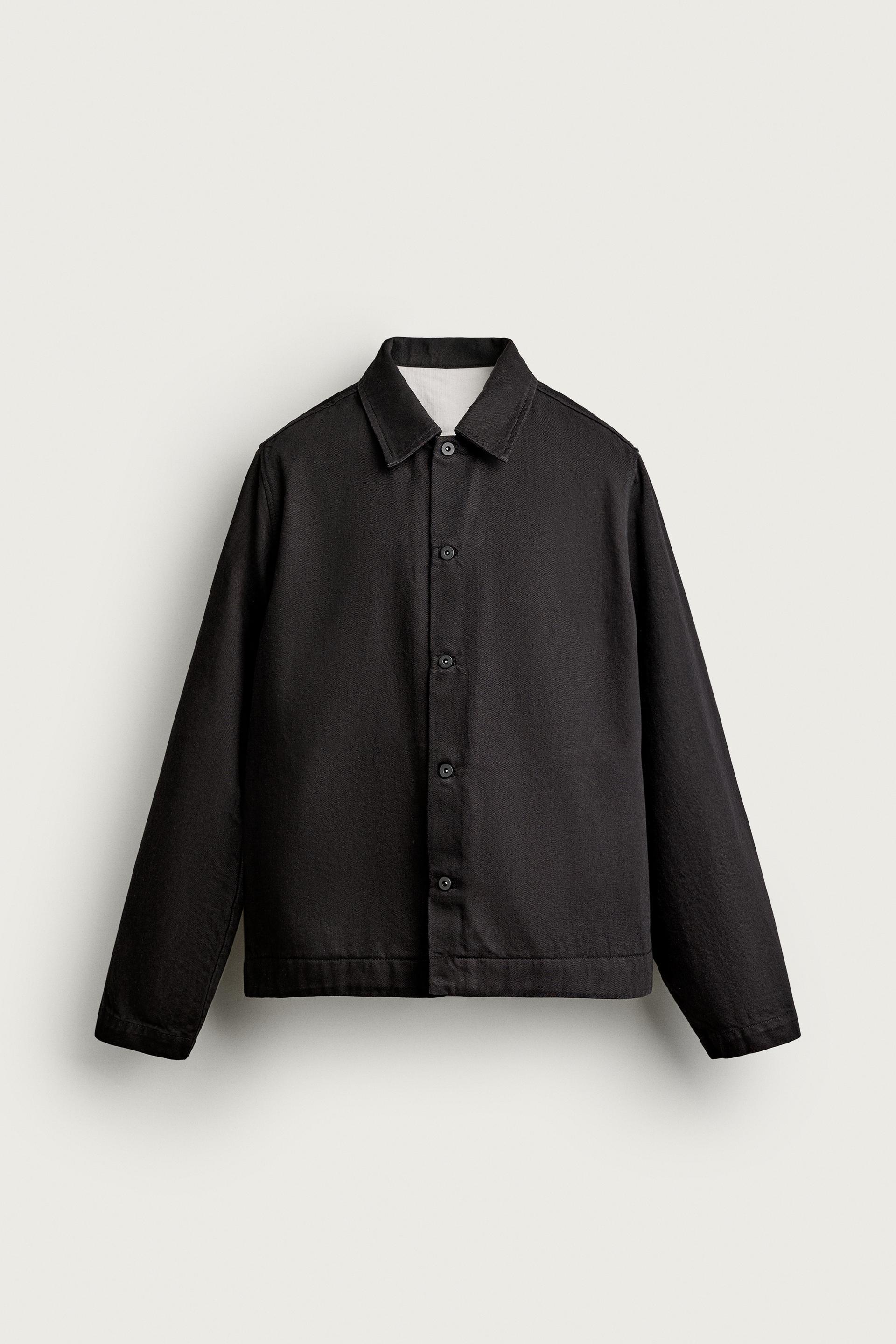 RELAXED FIT DENIM OVERSHIRT by ZARA