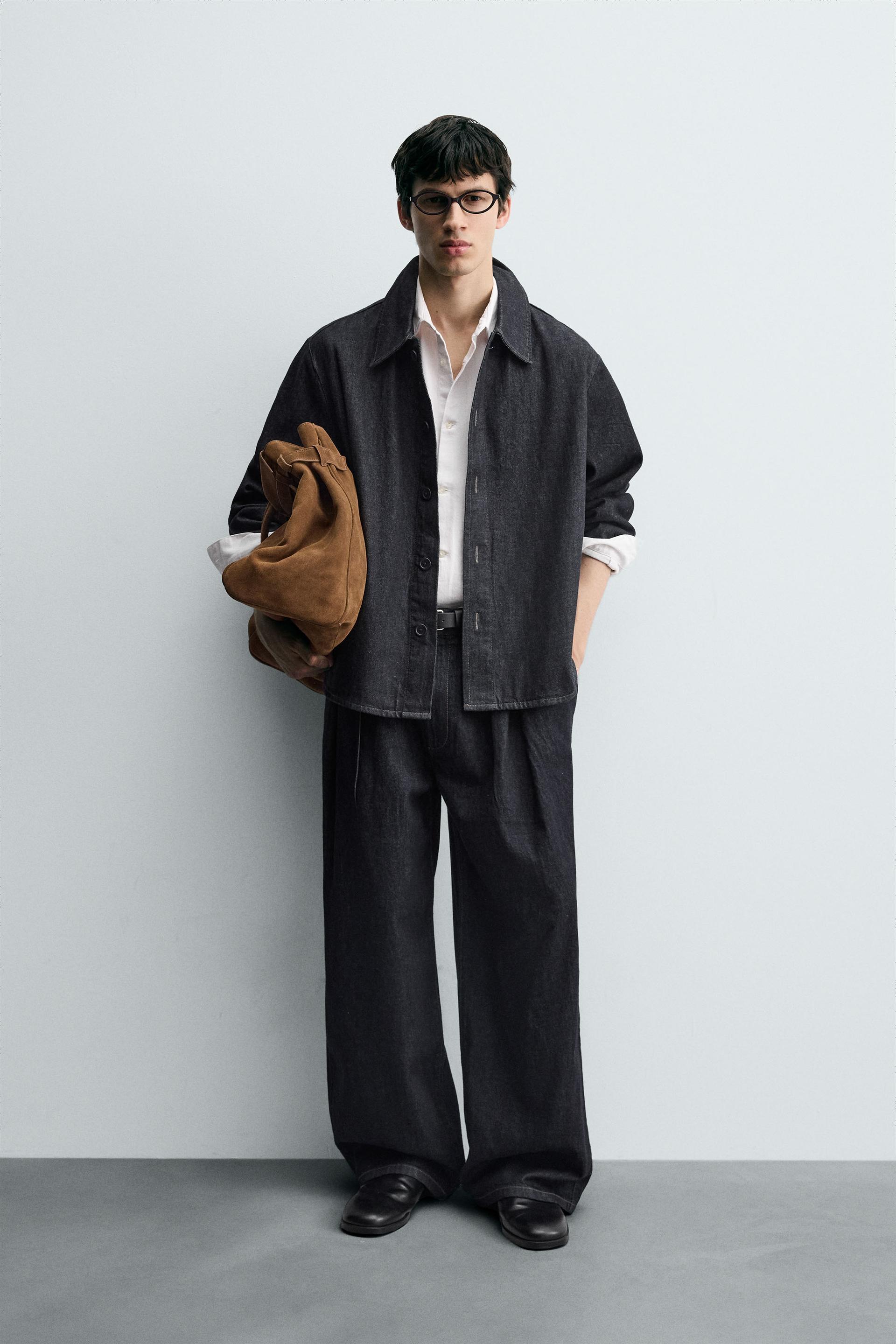 RELAXED FIT DENIM OVERSHIRT SET by ZARA