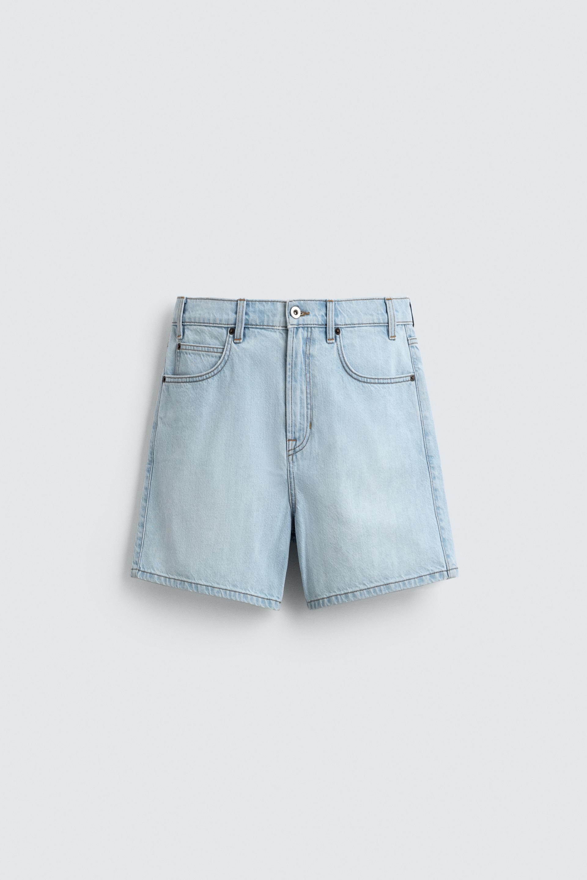 RELAXED FIT DENIM SHORTS by ZARA
