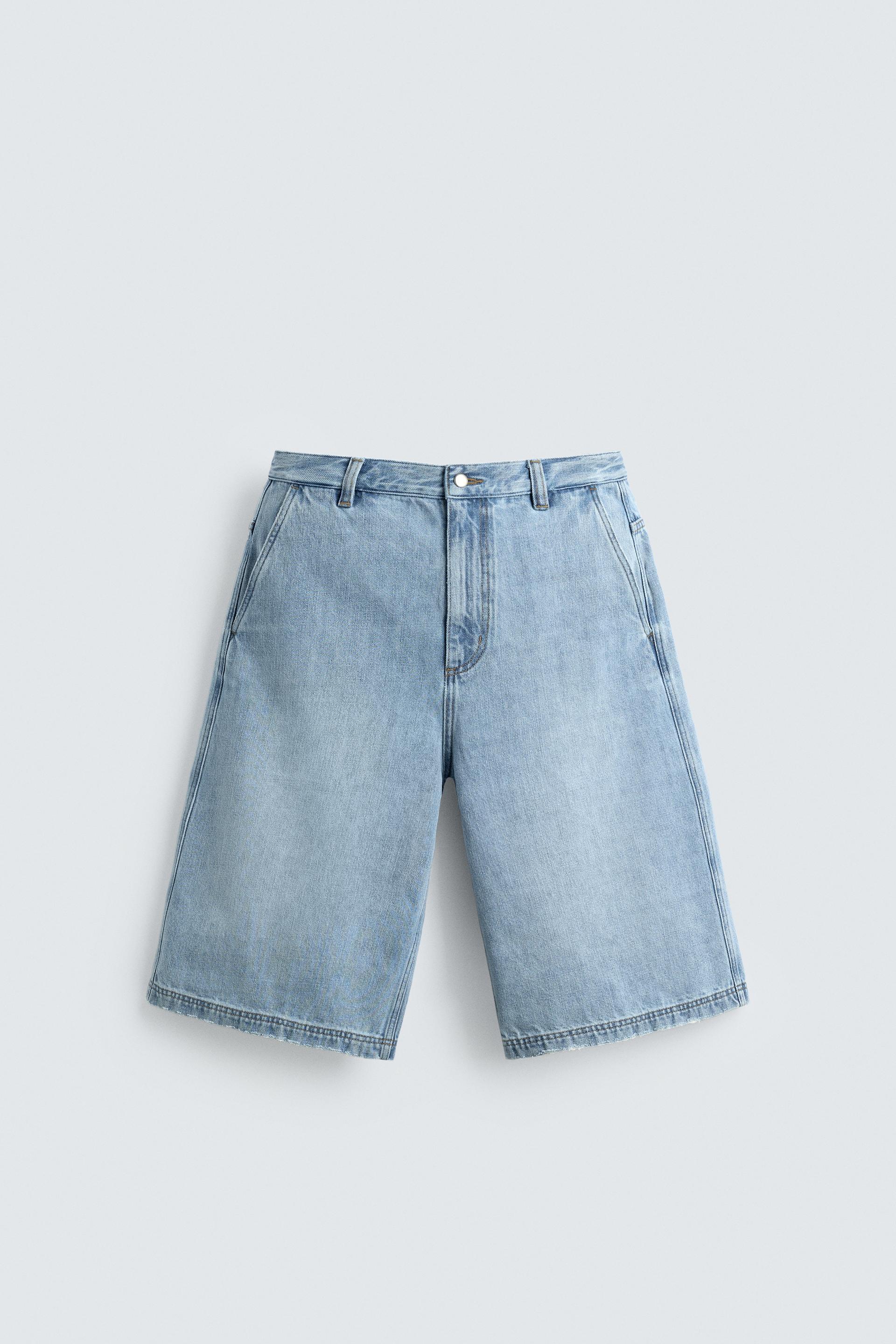 RELAXED FIT DENIM SHORTS by ZARA