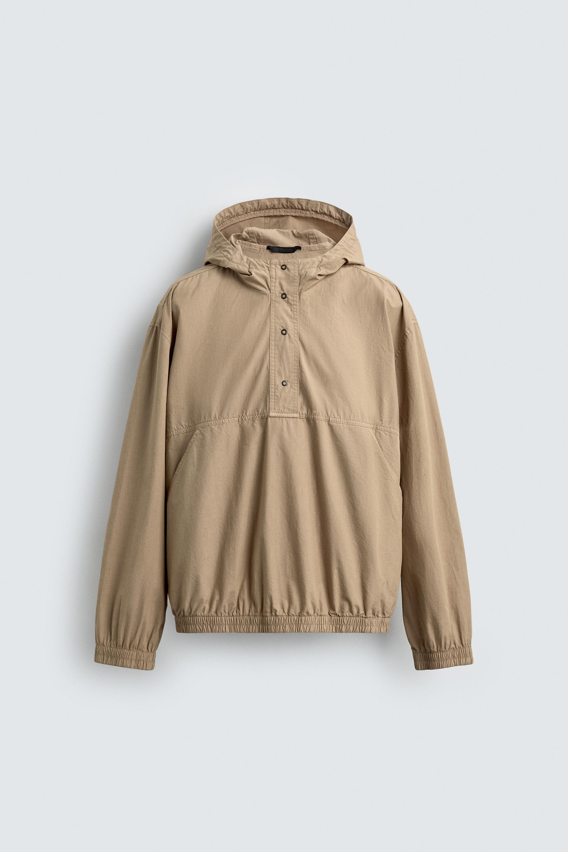 RELAXED FIT HOODED POUCH POCKET JACKET by ZARA