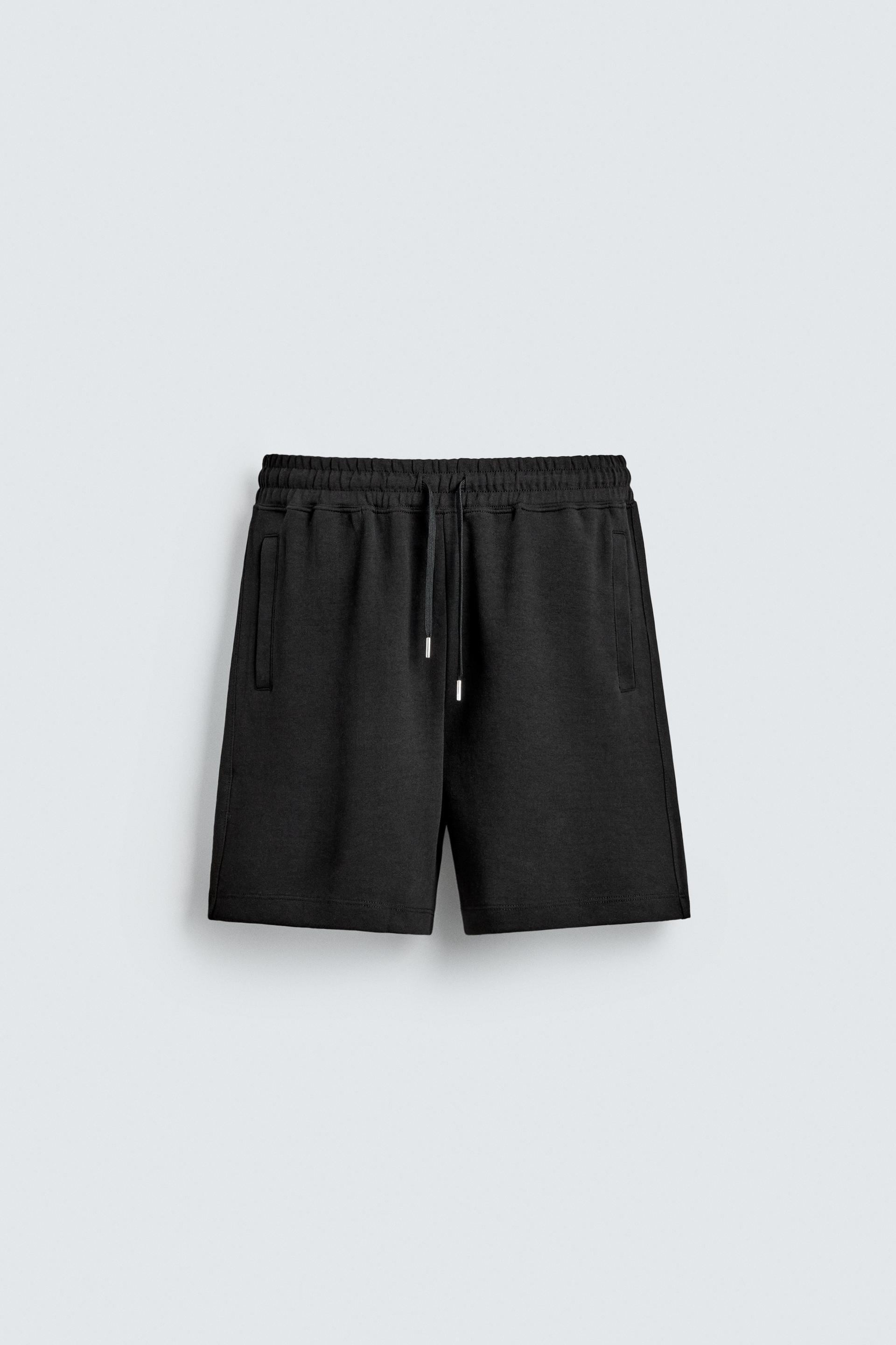 RELAXED FIT INTERLOCK JOGGER SHORTS by ZARA