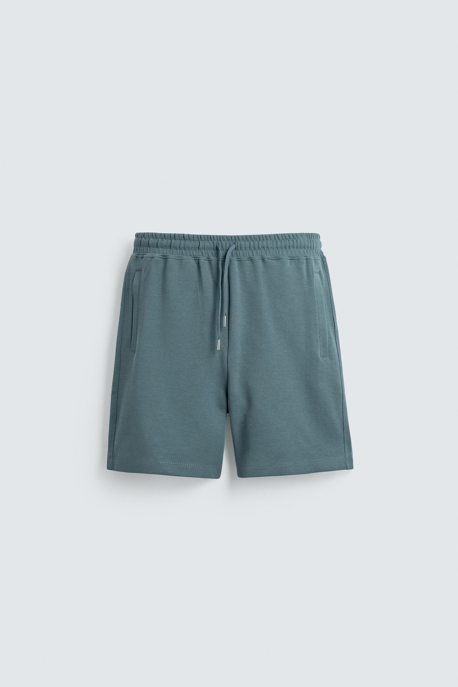 RELAXED FIT INTERLOCK JOGGER SHORTS by ZARA