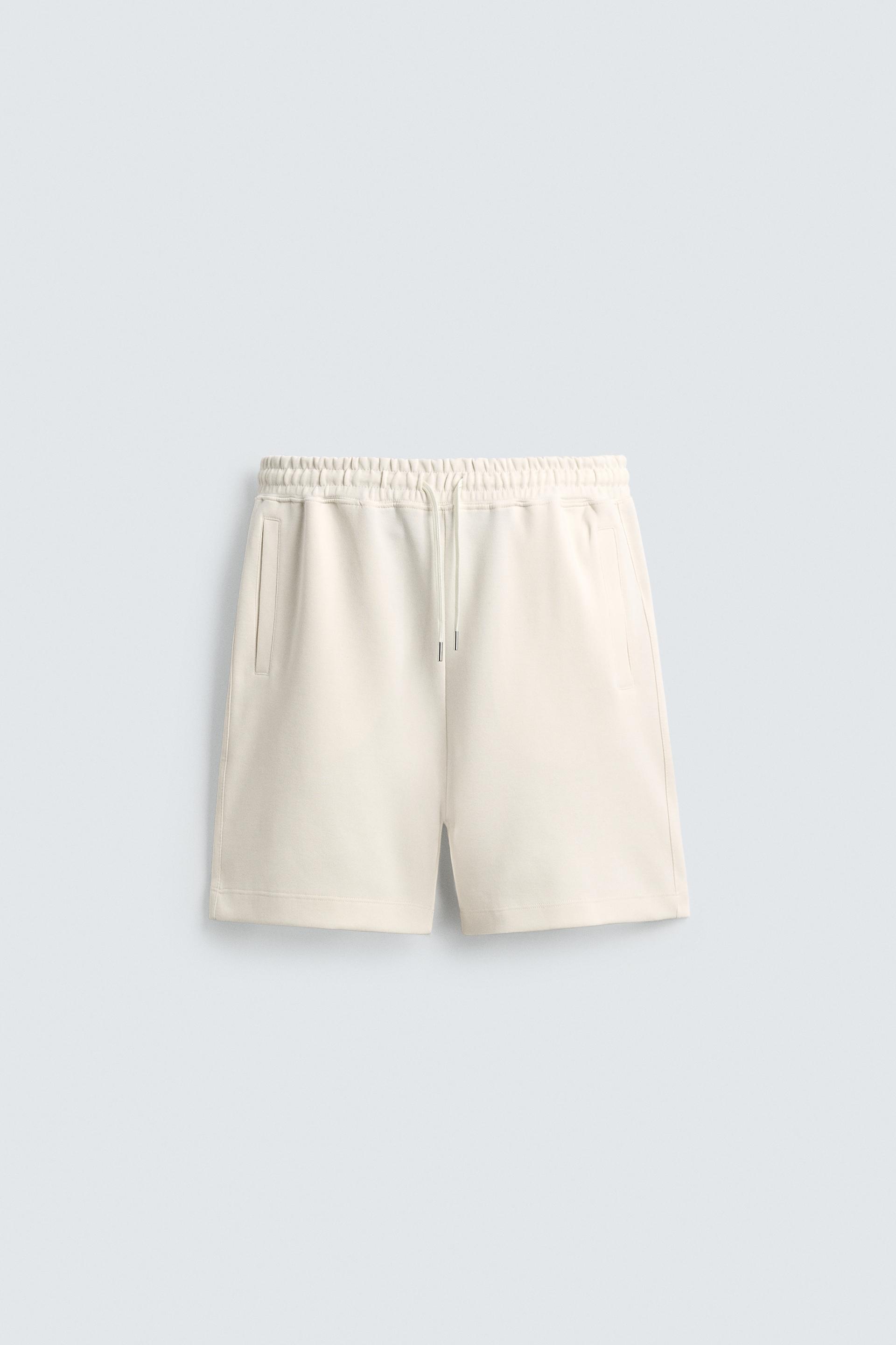 RELAXED FIT INTERLOCK JOGGER SHORTS by ZARA
