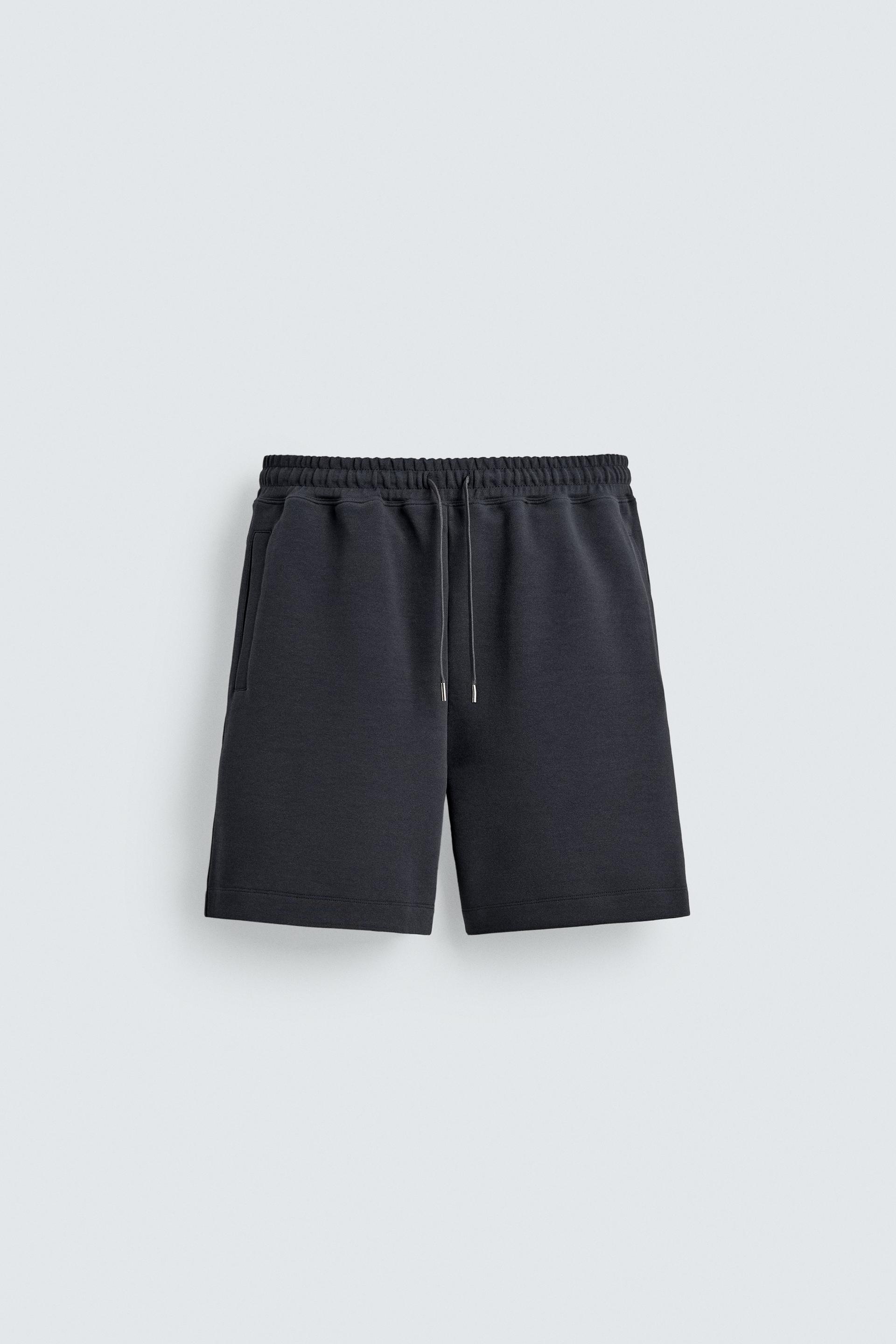 RELAXED FIT INTERLOCK JOGGER SHORTS by ZARA
