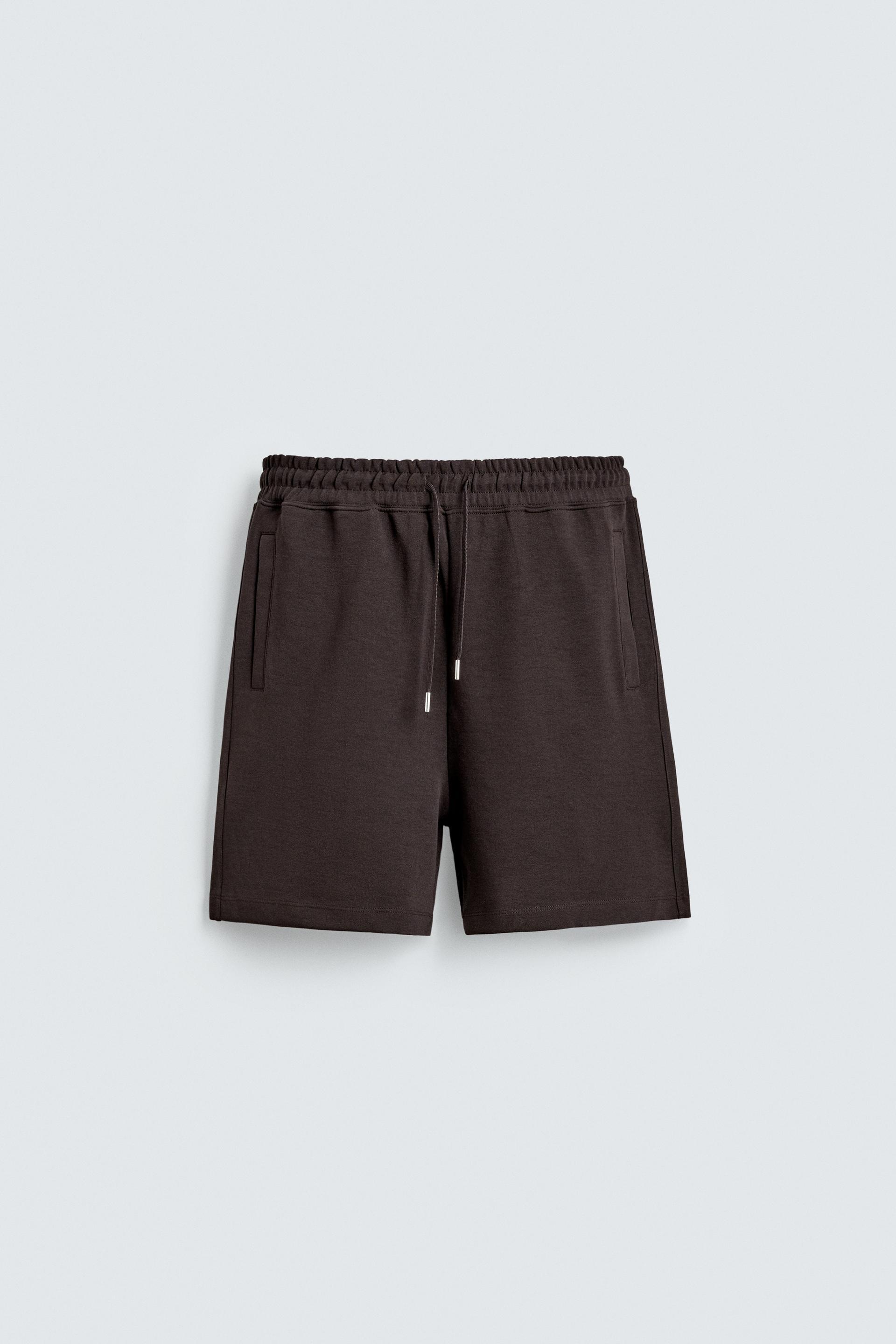 RELAXED FIT INTERLOCK JOGGER SHORTS by ZARA