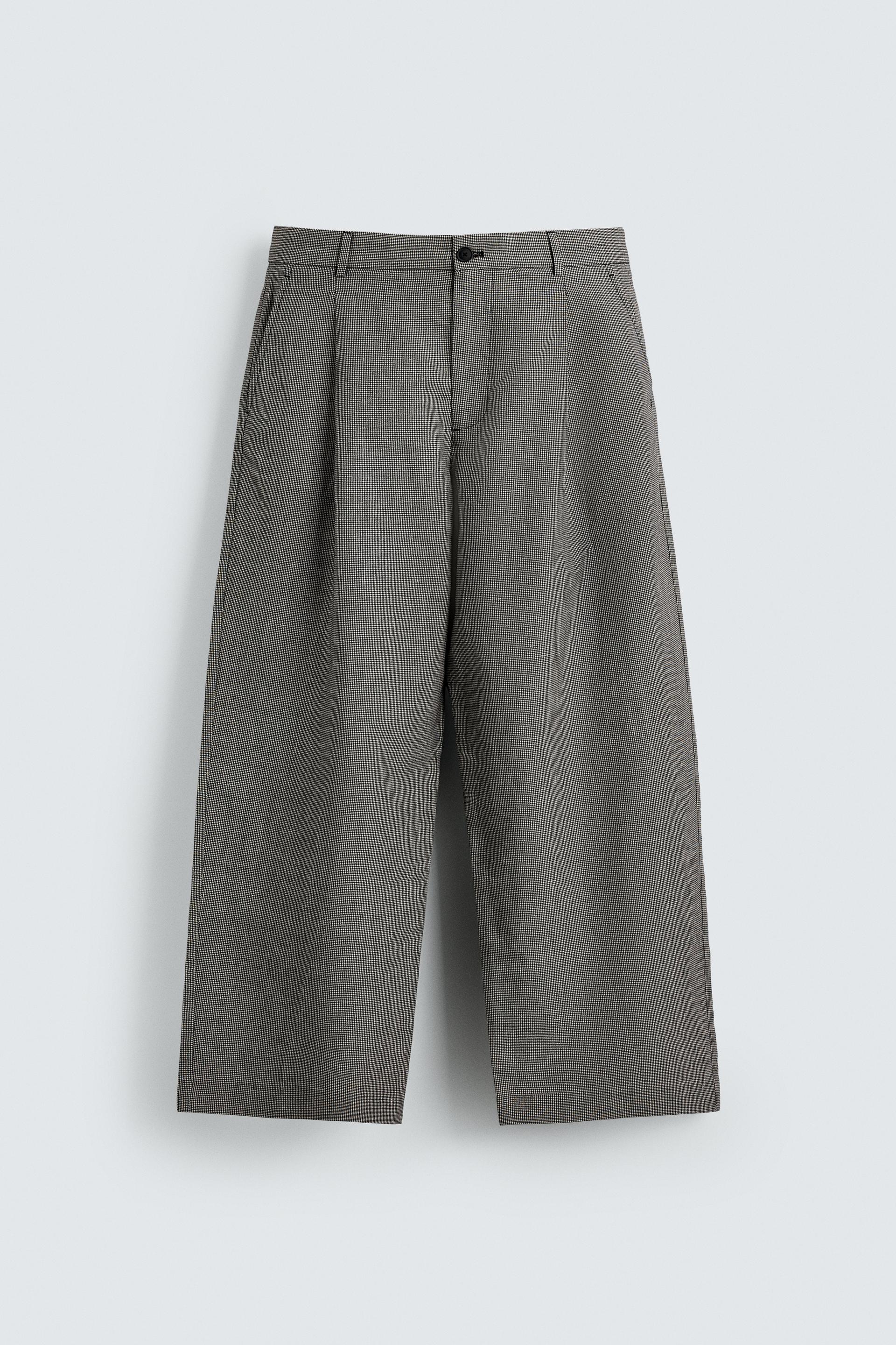 RELAXED FIT LINEN - COTTON PANTS by ZARA