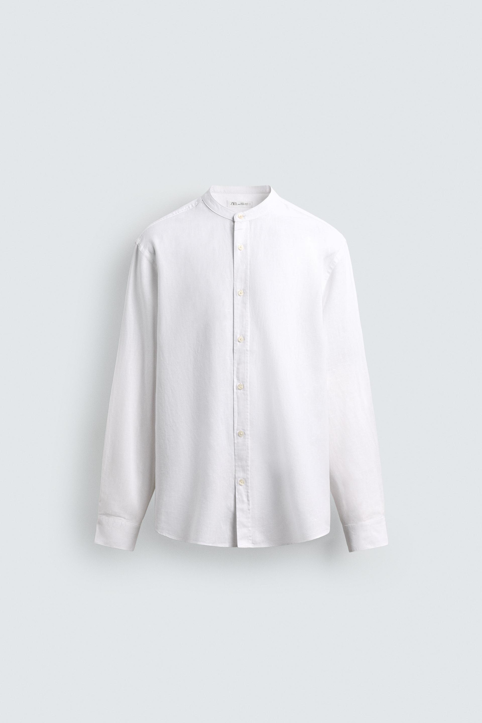 RELAXED FIT LINEN - COTTON SHIRT by ZARA