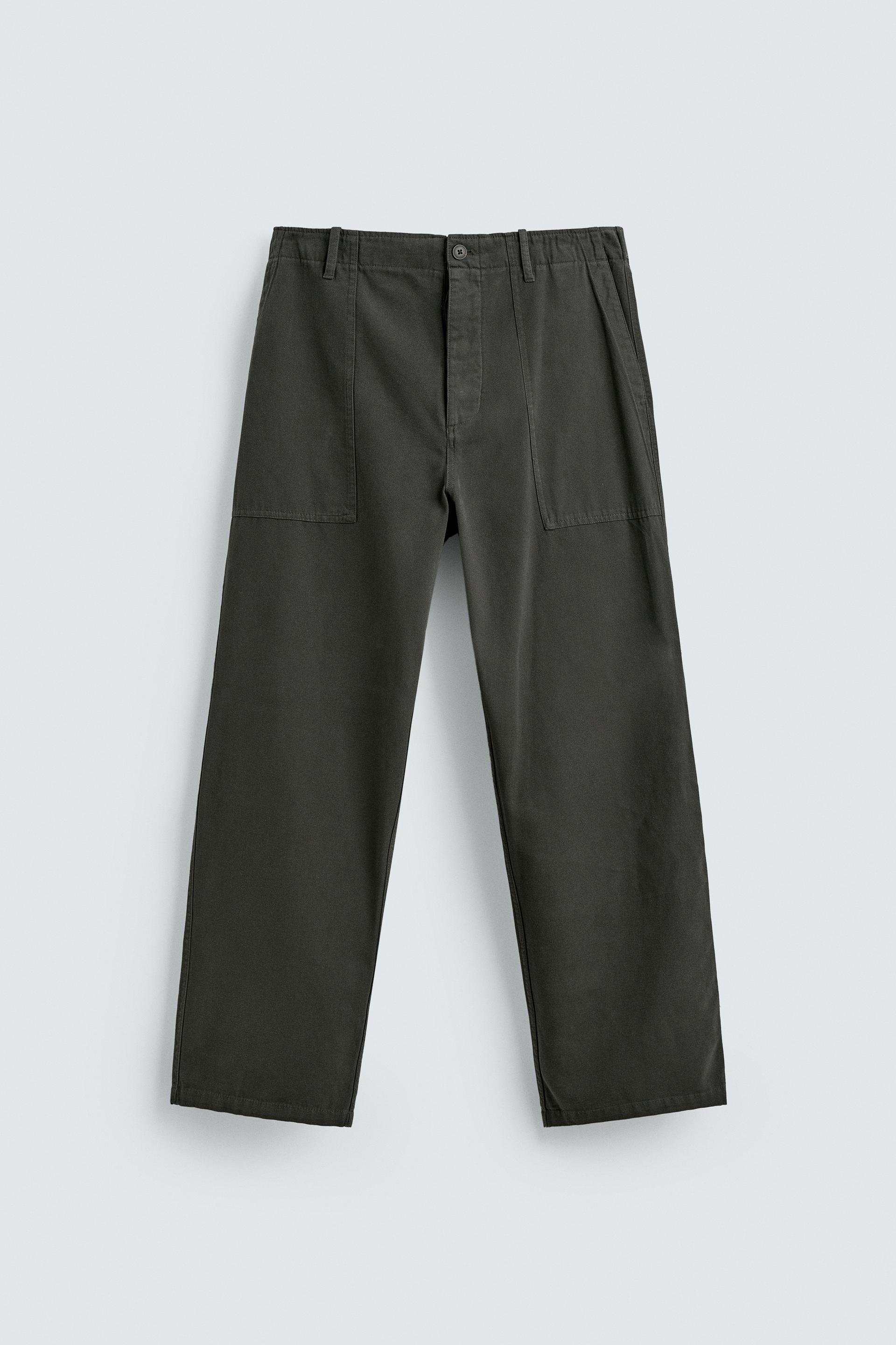 RELAXED FIT PANTS WITH BELT LOOPS by ZARA