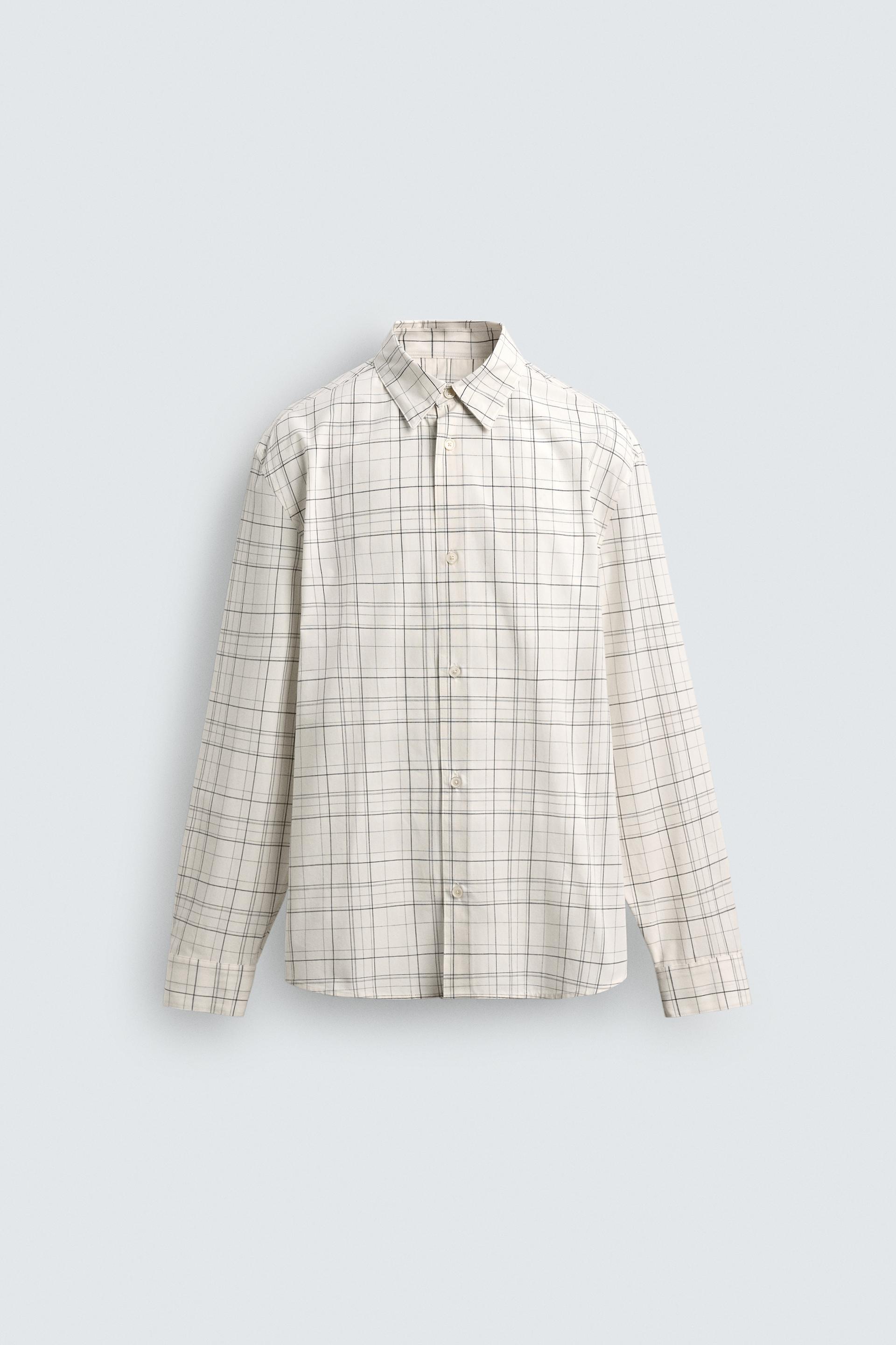 RELAXED FIT PLAID SHIRT by ZARA