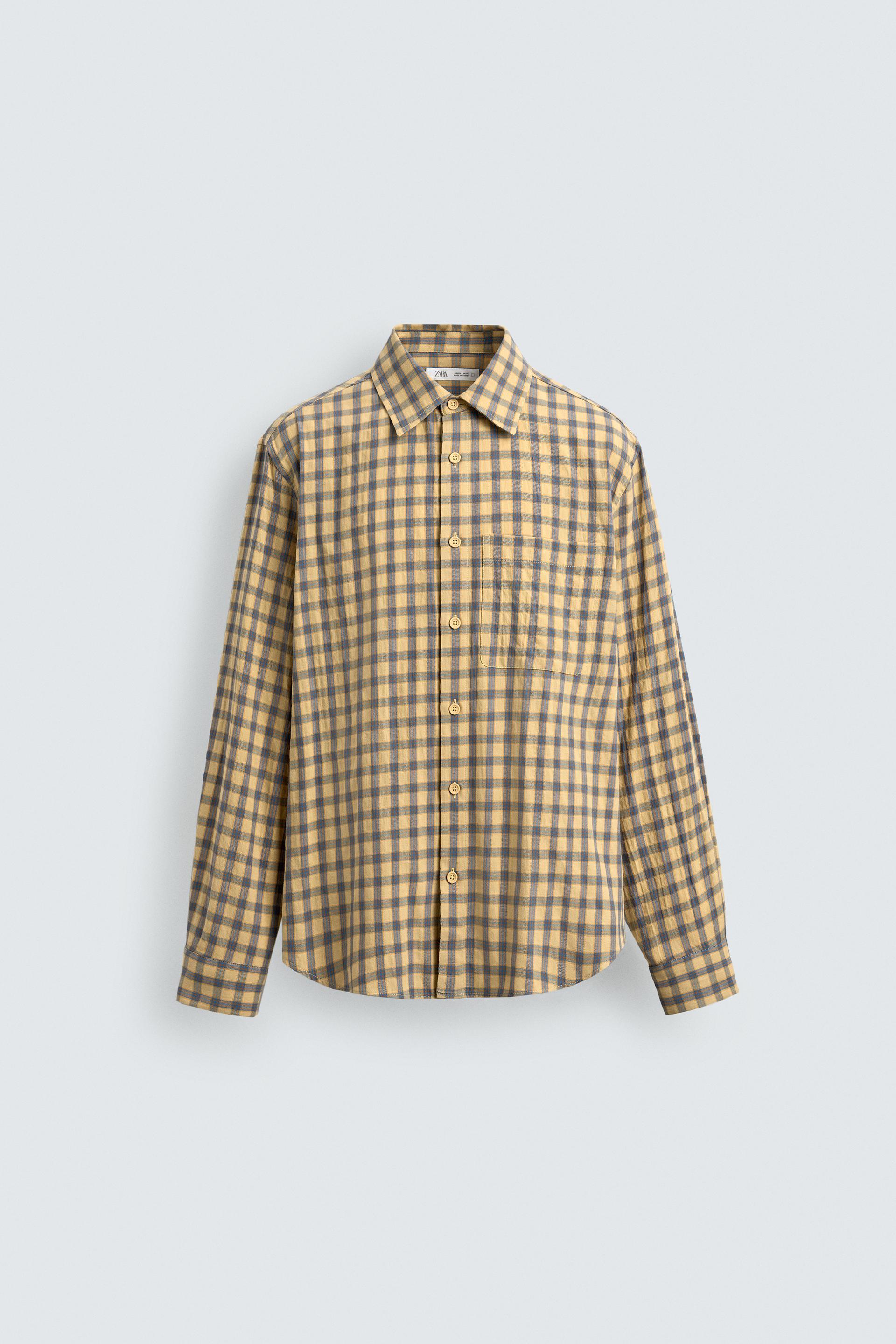 RELAXED FIT PLAID SHIRT by ZARA