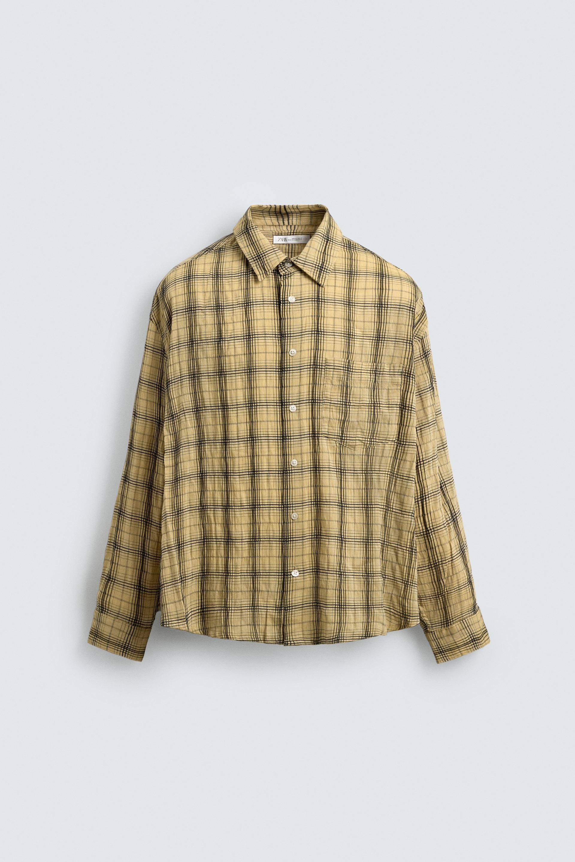 RELAXED FIT PLAID SHIRT by ZARA