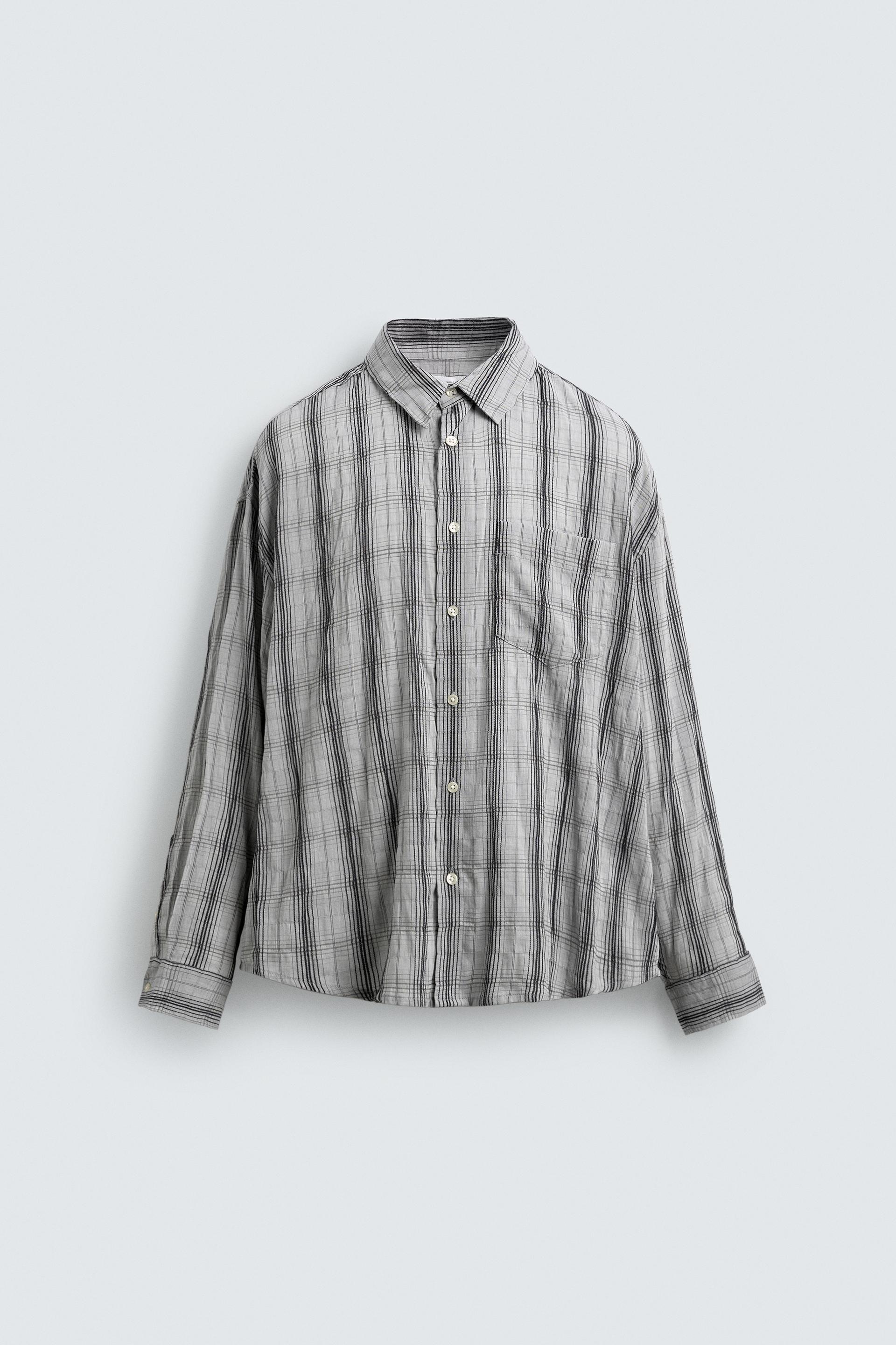 RELAXED FIT PLAID SHIRT by ZARA