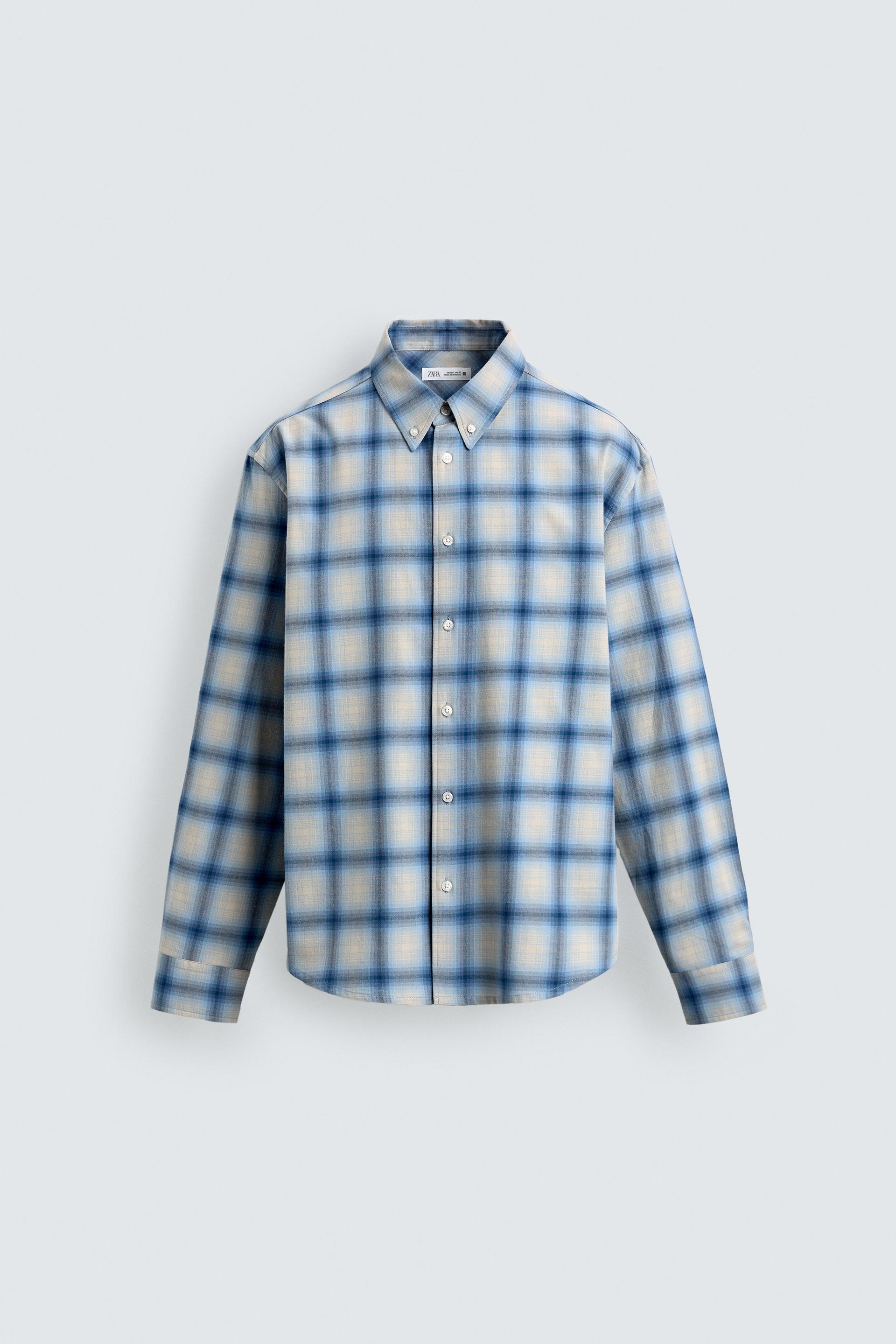 RELAXED FIT PLAID SHIRT by ZARA