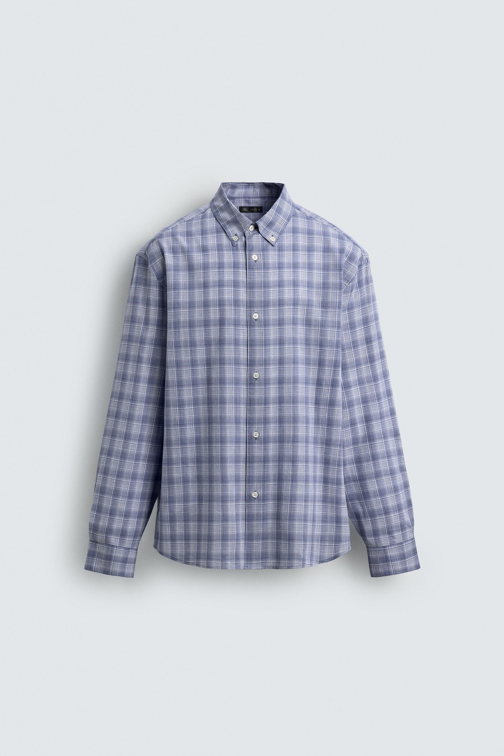 RELAXED FIT PLAID SHIRT by ZARA