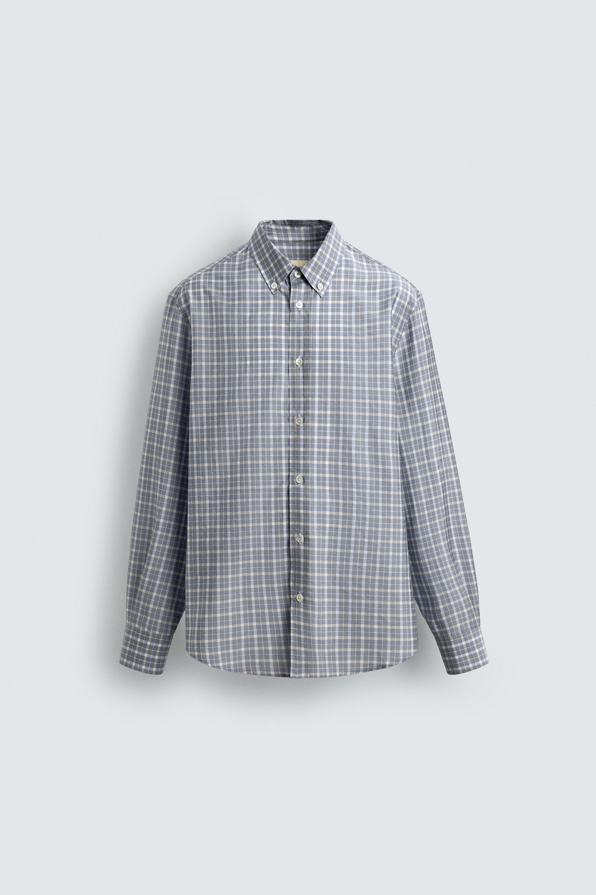RELAXED FIT PLAID SHIRT by ZARA