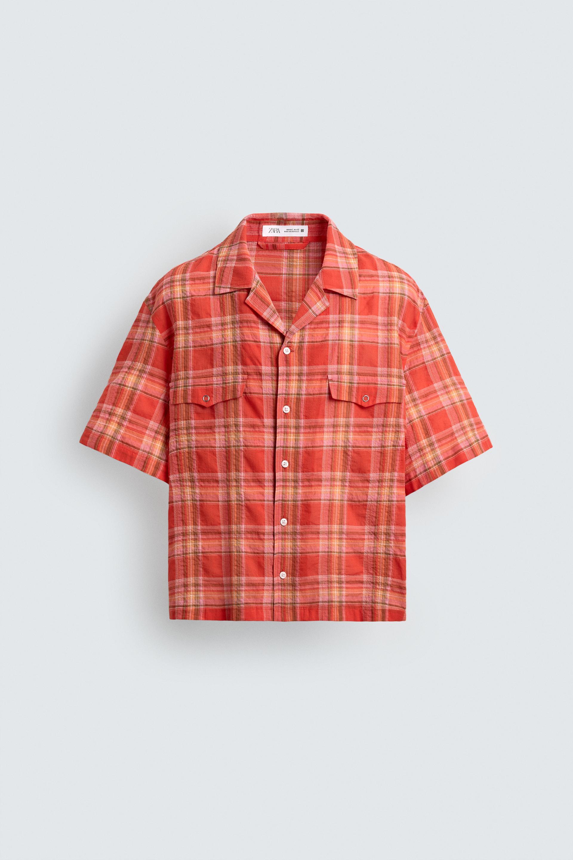 RELAXED FIT PLAID SHIRT by ZARA