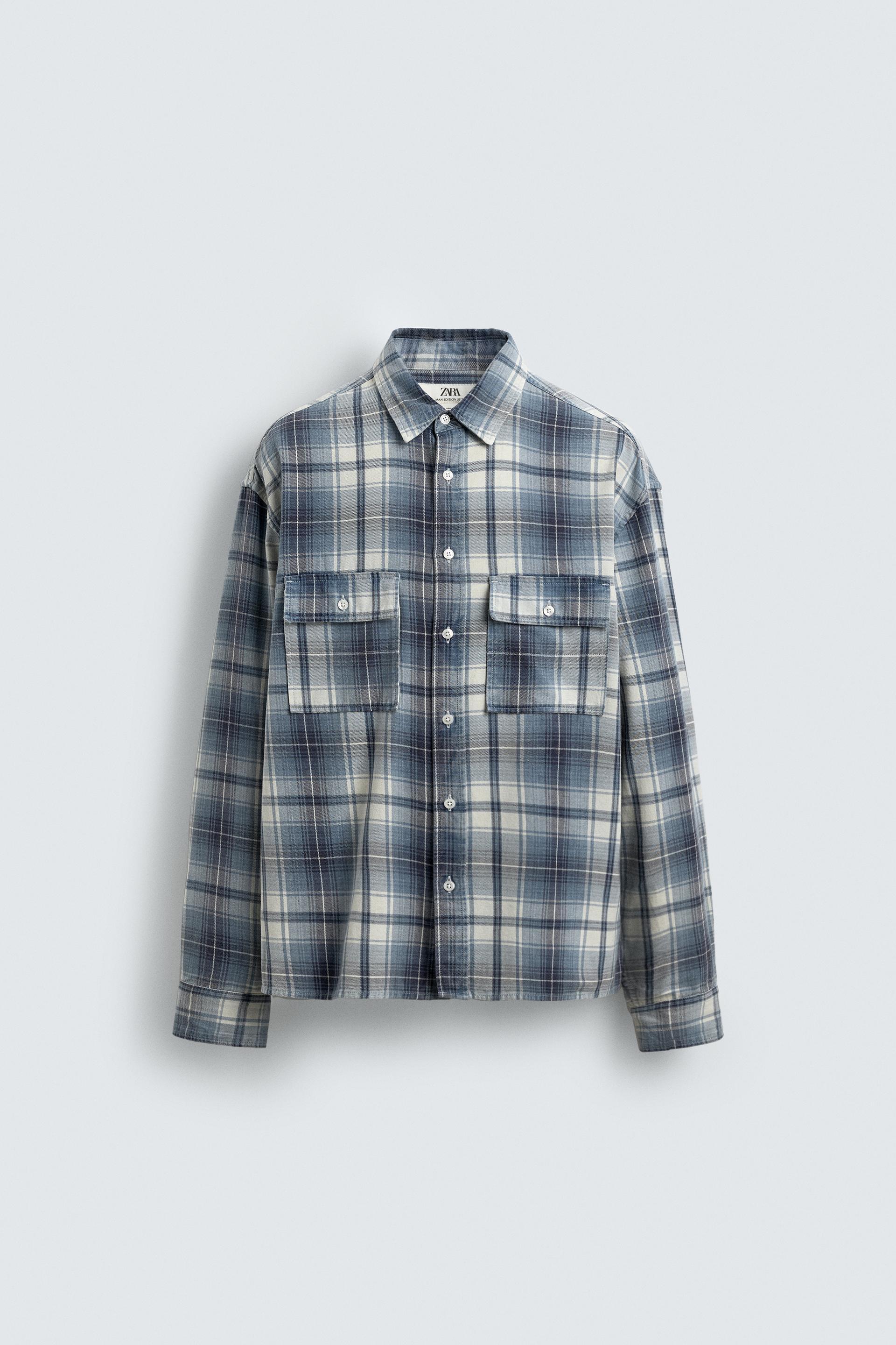 RELAXED FIT PLAID SHIRT by ZARA