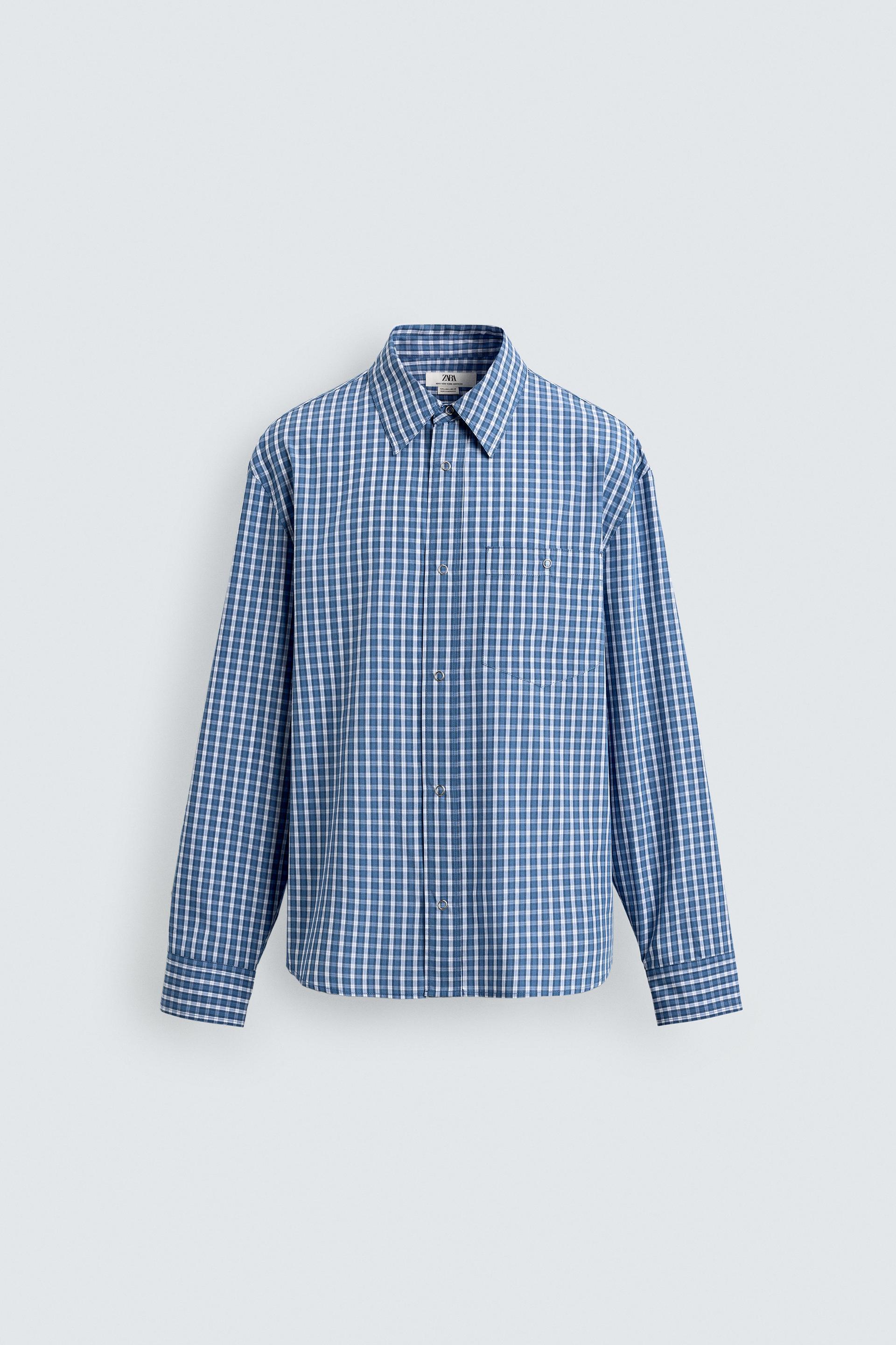 RELAXED FIT PLAID SHIRT by ZARA