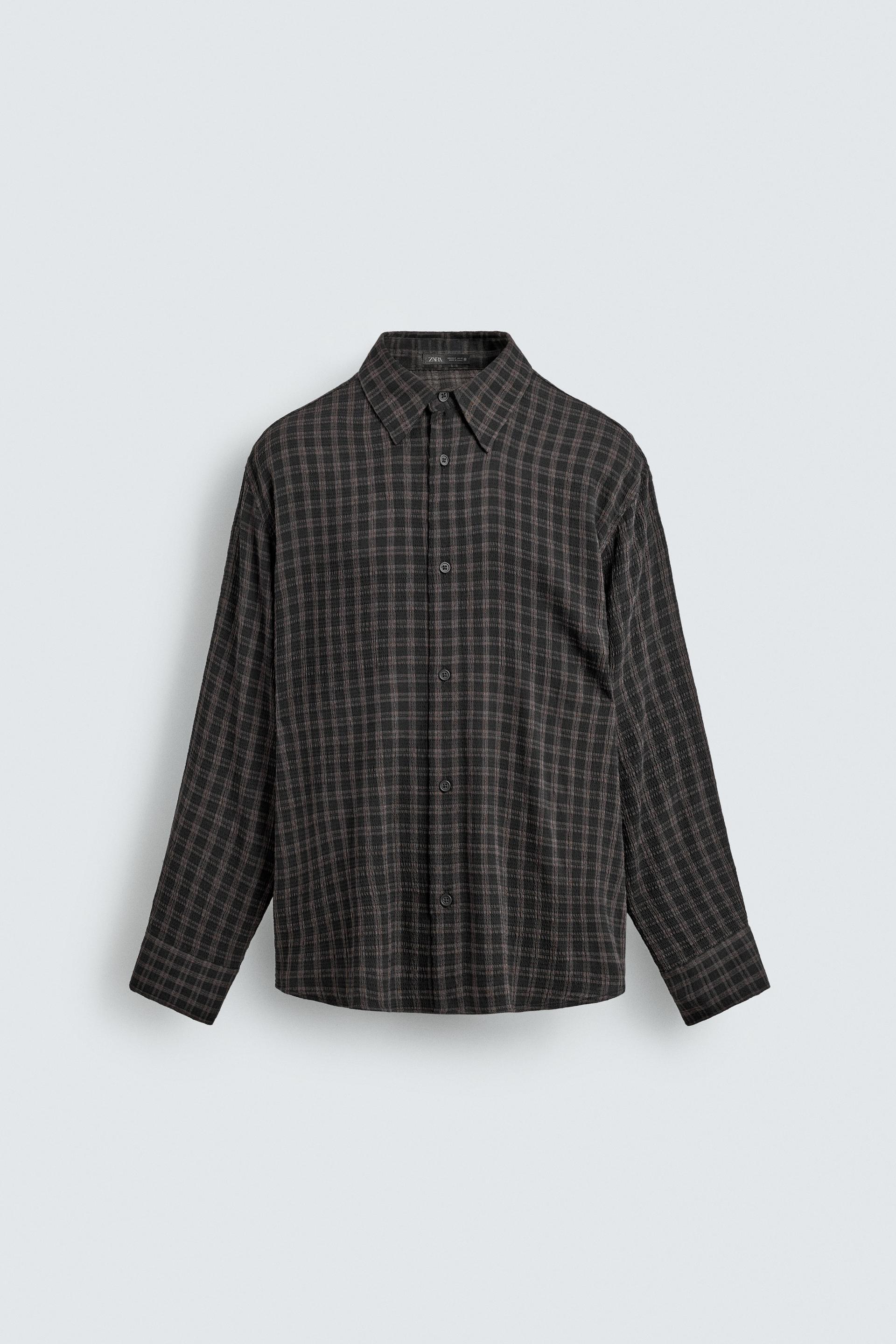 RELAXED FIT PLAID SHIRT by ZARA