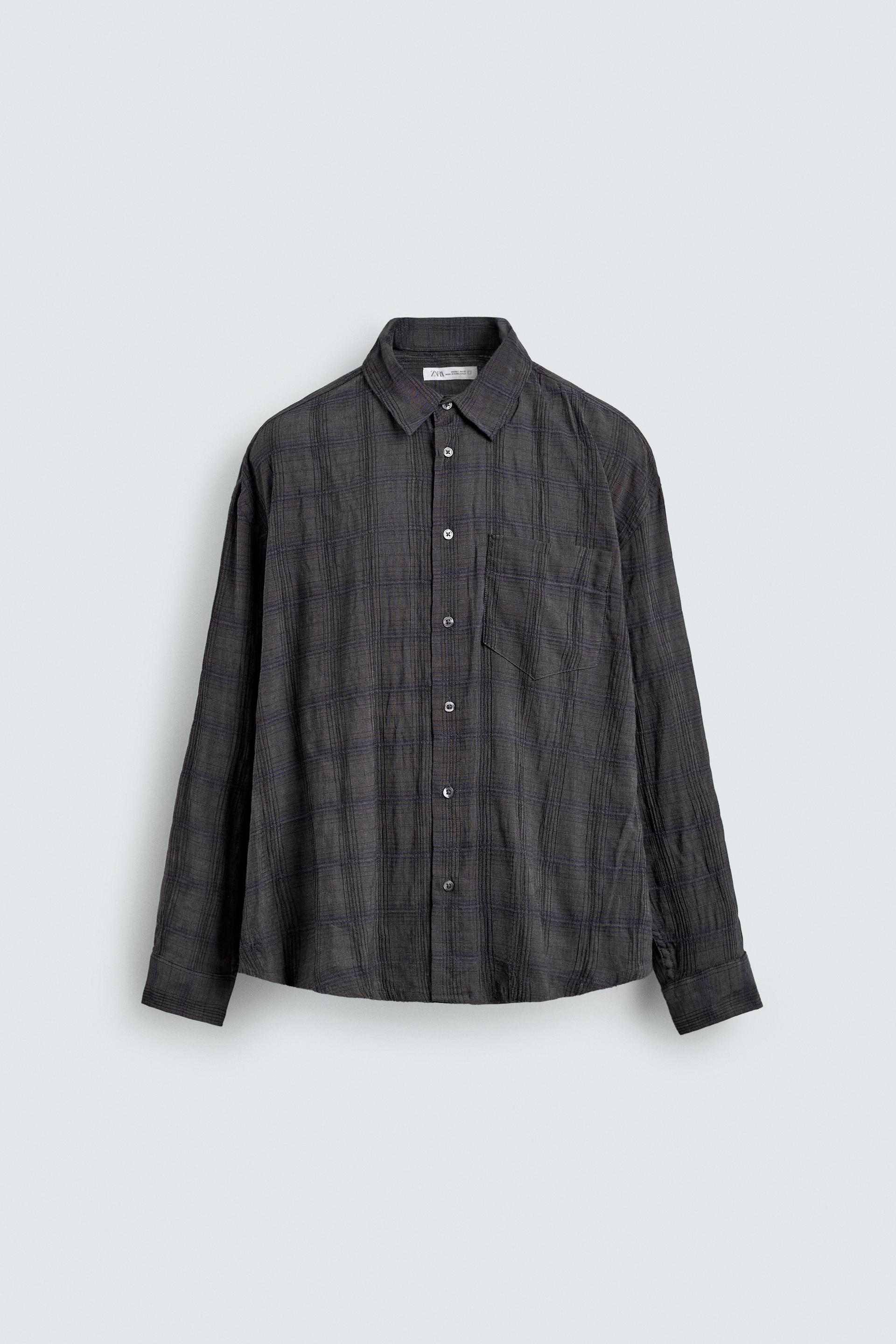 RELAXED FIT PLAID SHIRT by ZARA