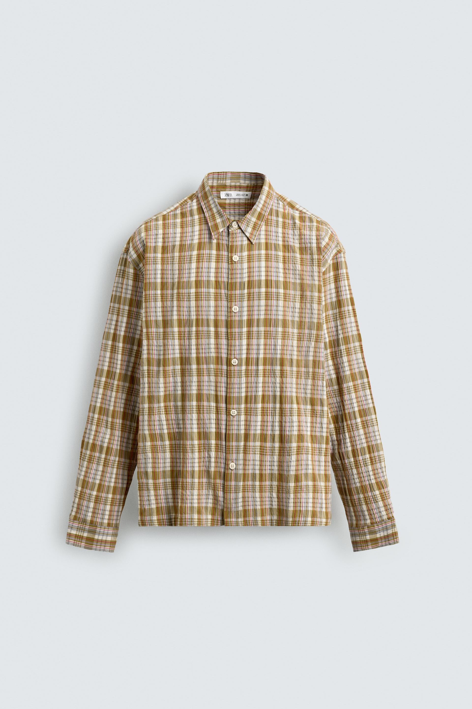 RELAXED FIT PLAID SHIRT by ZARA