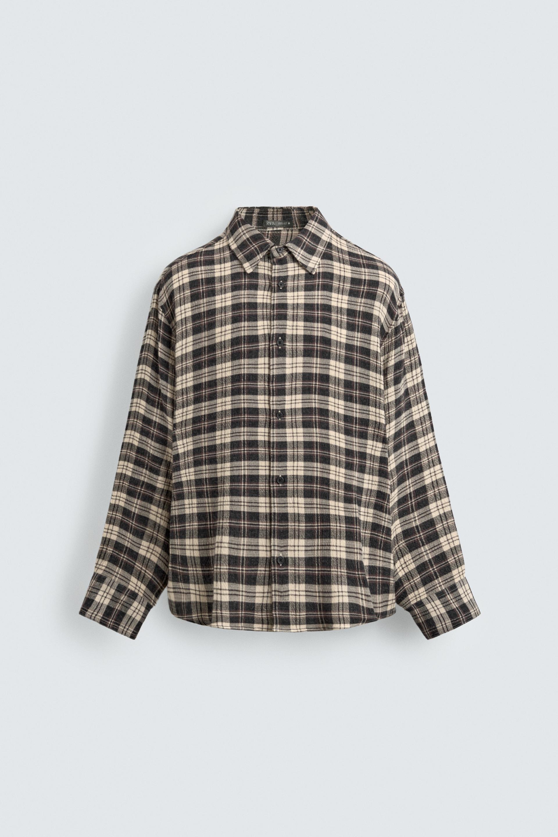 RELAXED FIT PLAID SHIRT by ZARA