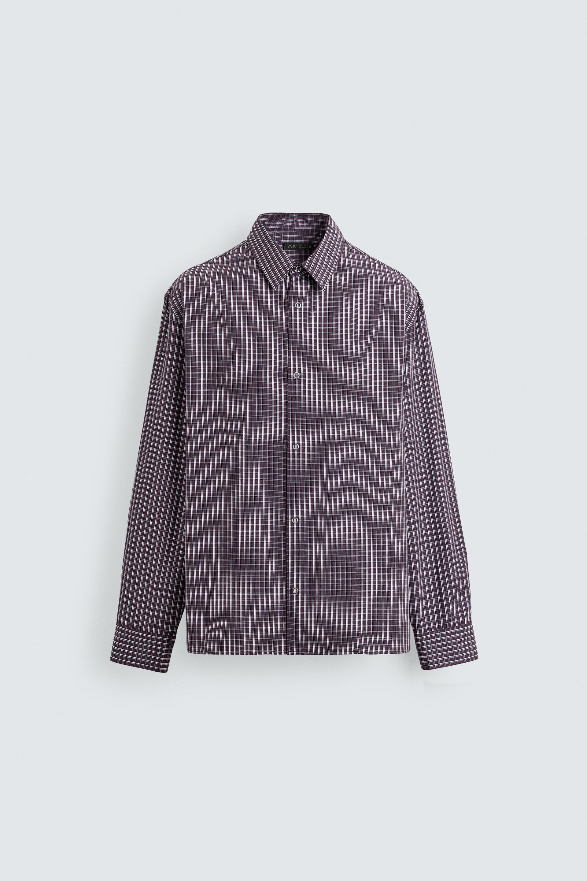 RELAXED FIT PLAID SHIRT by ZARA