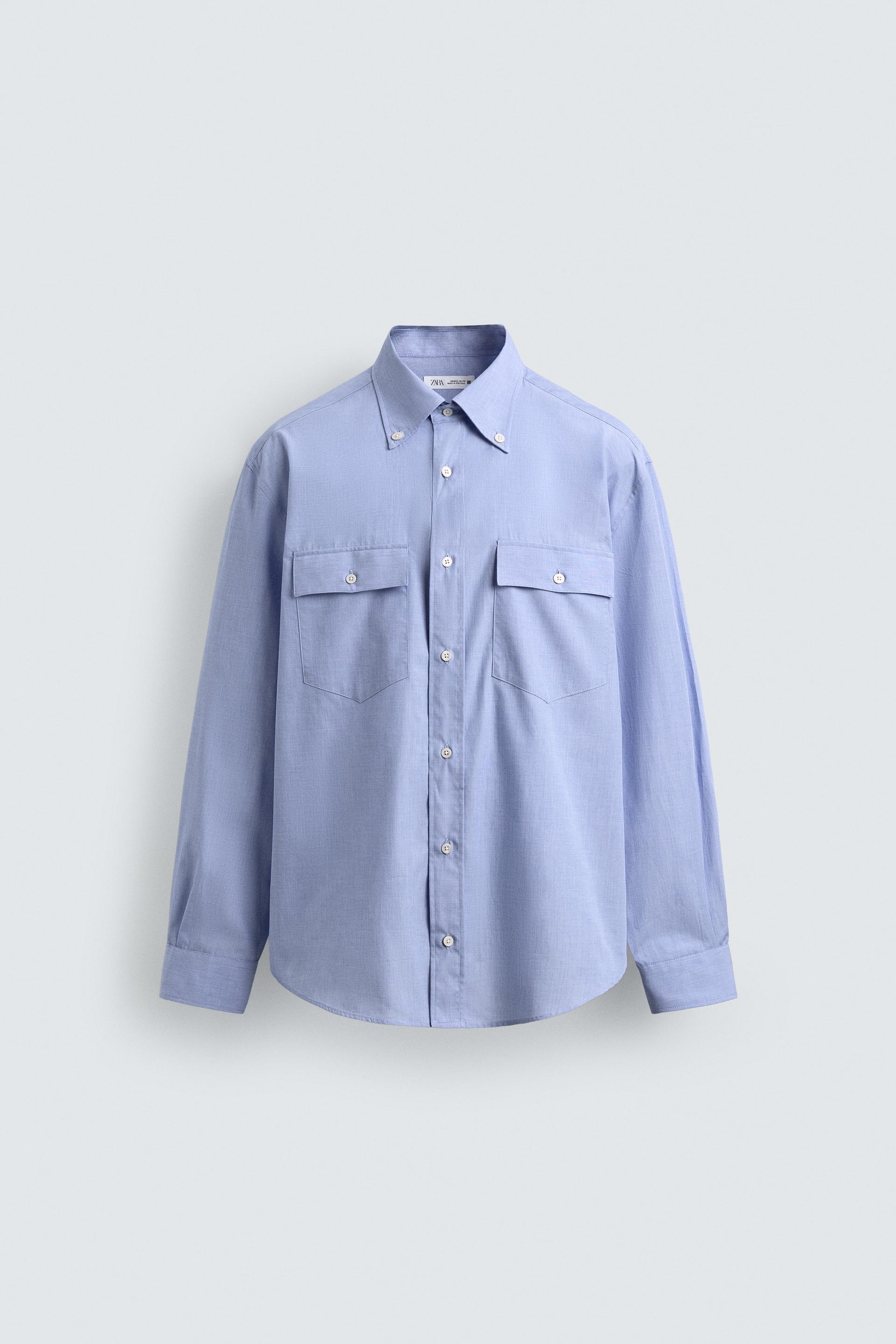 RELAXED FIT POCKET SHIRT by ZARA