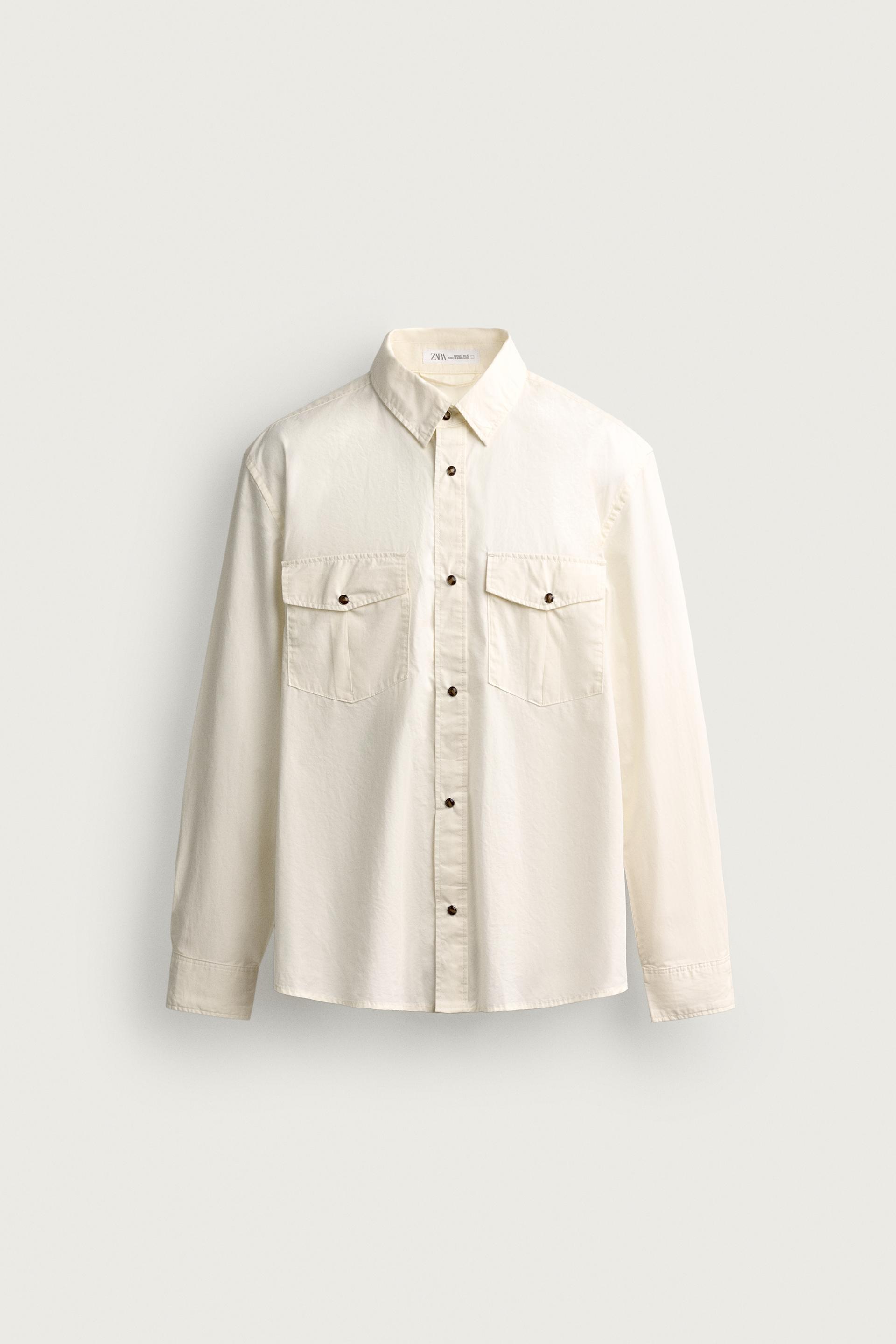RELAXED FIT POCKET SHIRT by ZARA