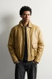 RELAXED-FIT QUILTED LEATHER JACKET by ZARA