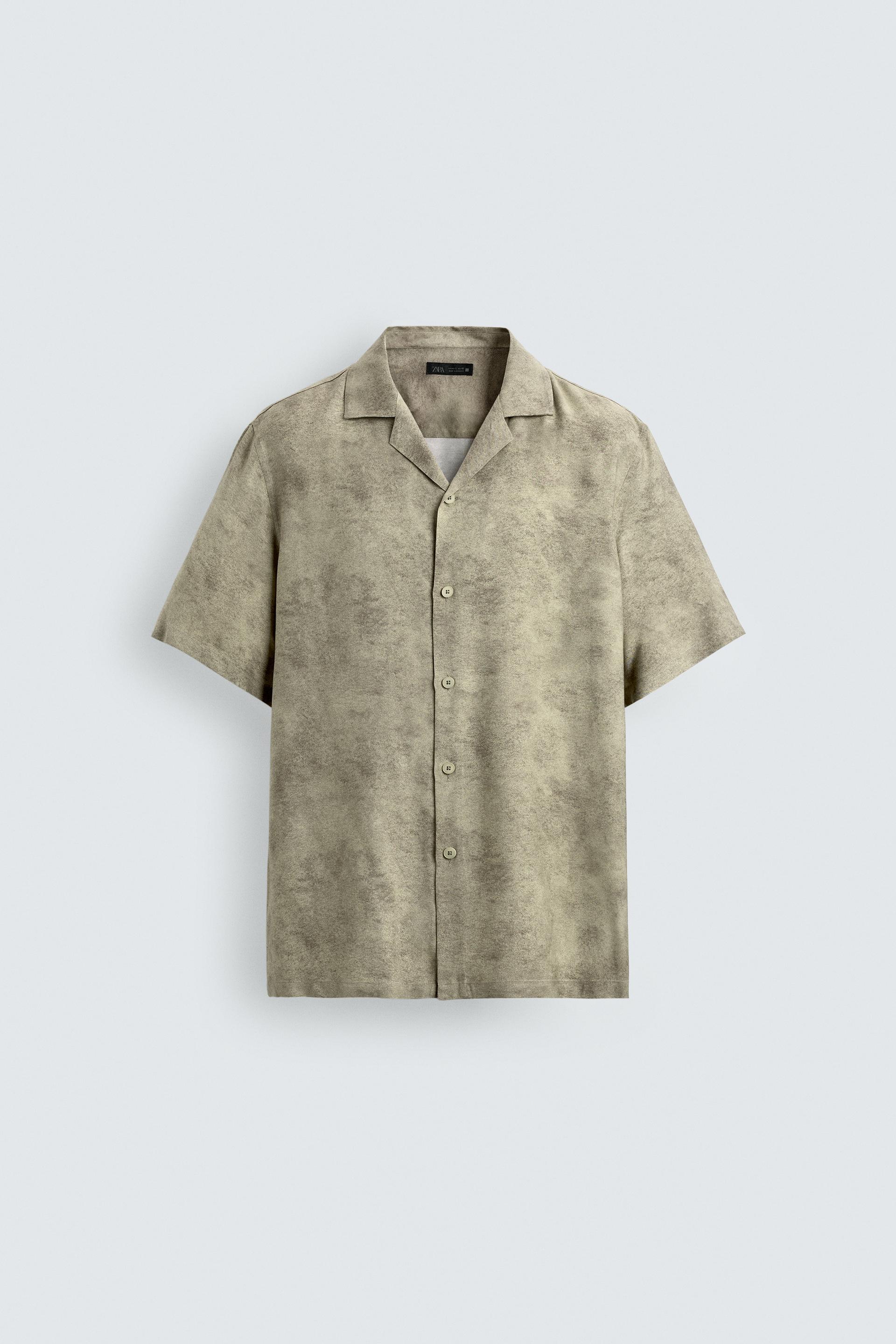 RELAXED FIT SATIN EFFECT SHIRT by ZARA