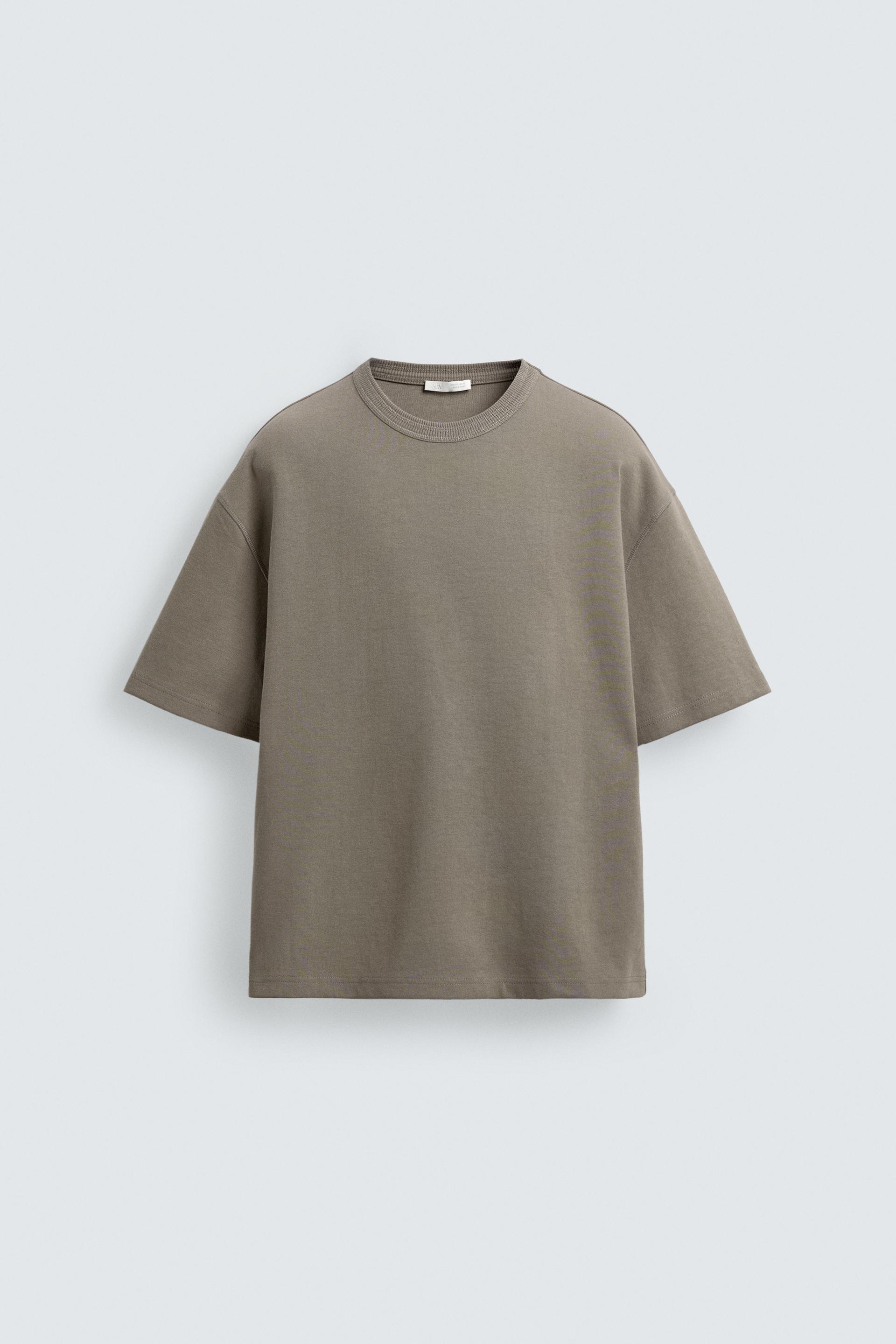 RELAXED FIT SHORT SLEEVE SWEAT-SHIRT by ZARA