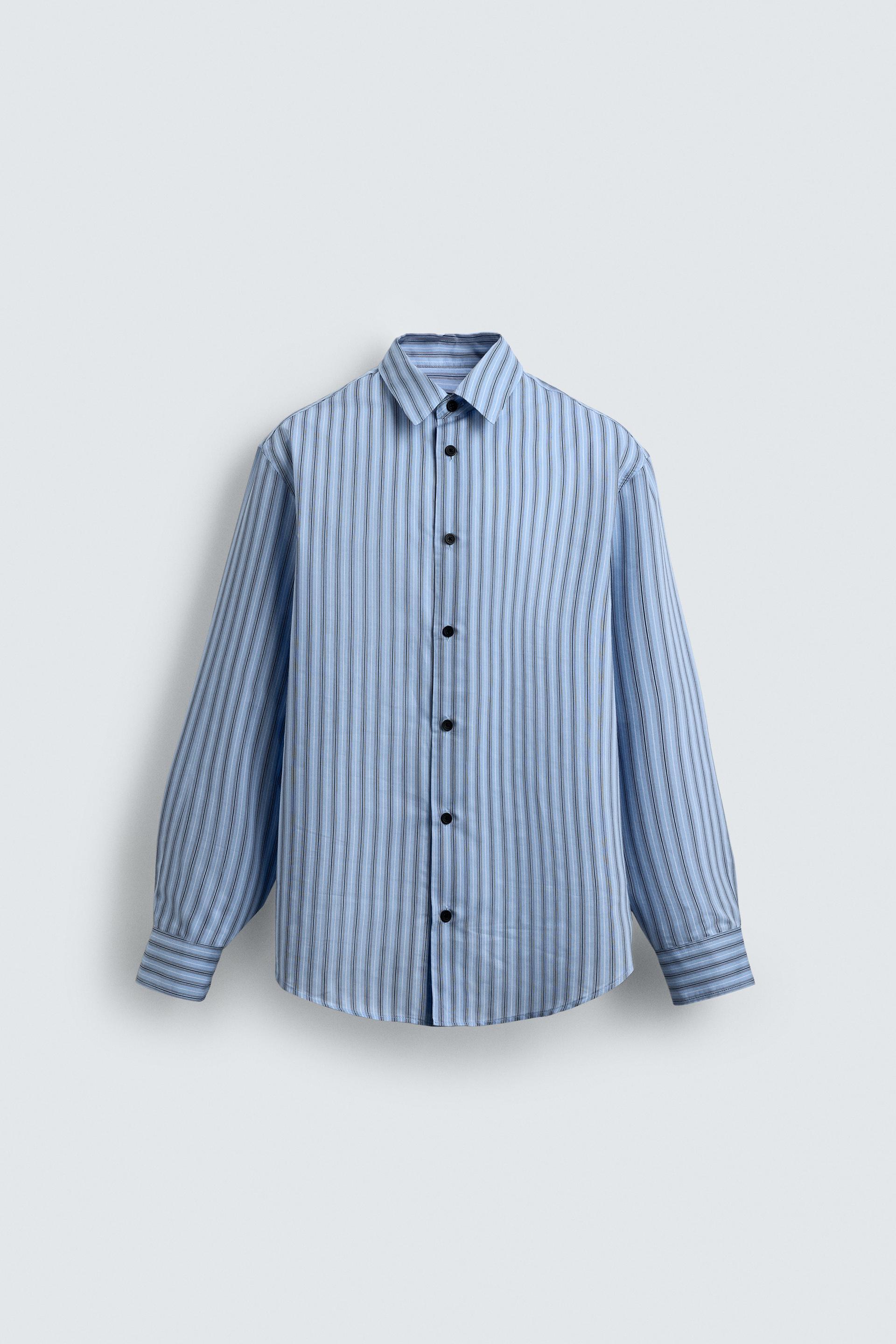 RELAXED FIT STRIPED SHIRT by ZARA