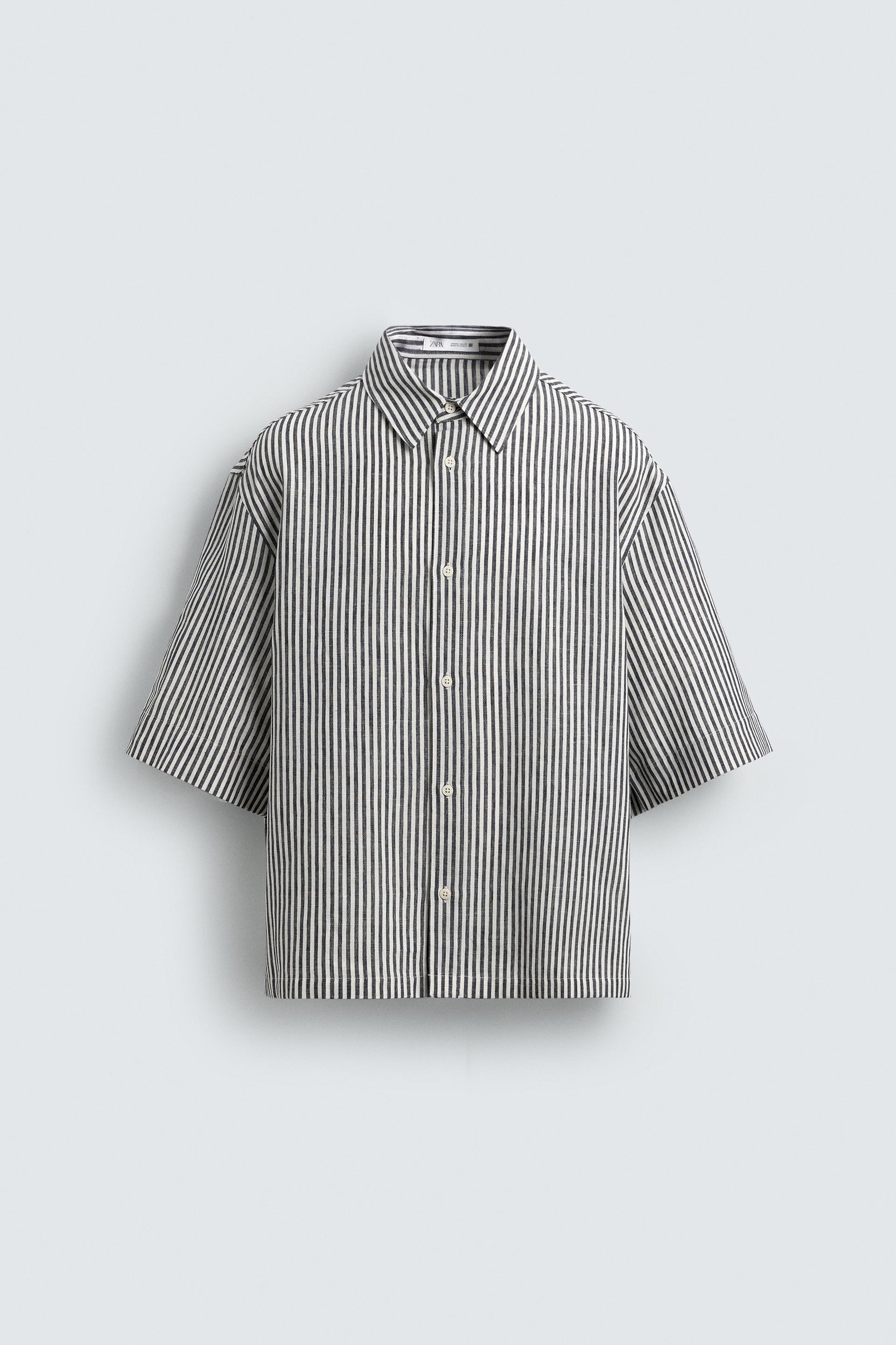 RELAXED FIT STRIPED SHIRT by ZARA